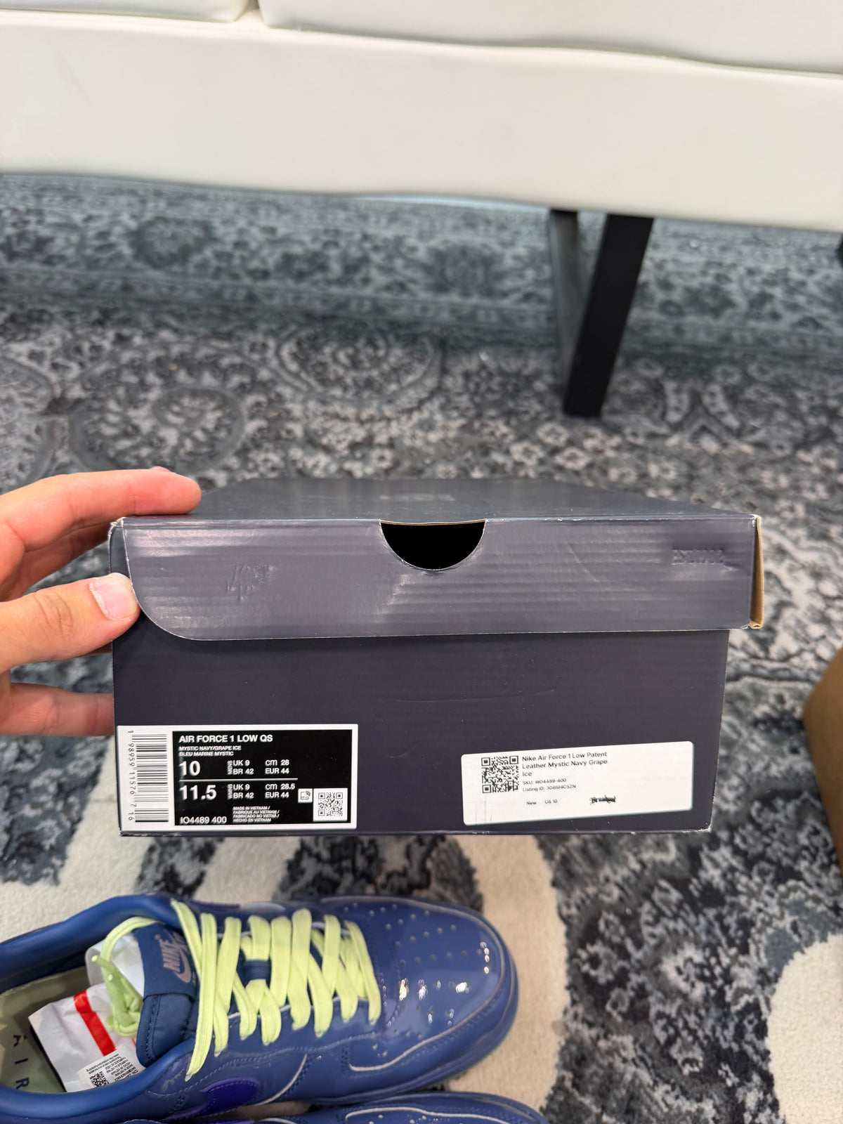 Nike Air Force 1 Low Patent “Mystic Navy”