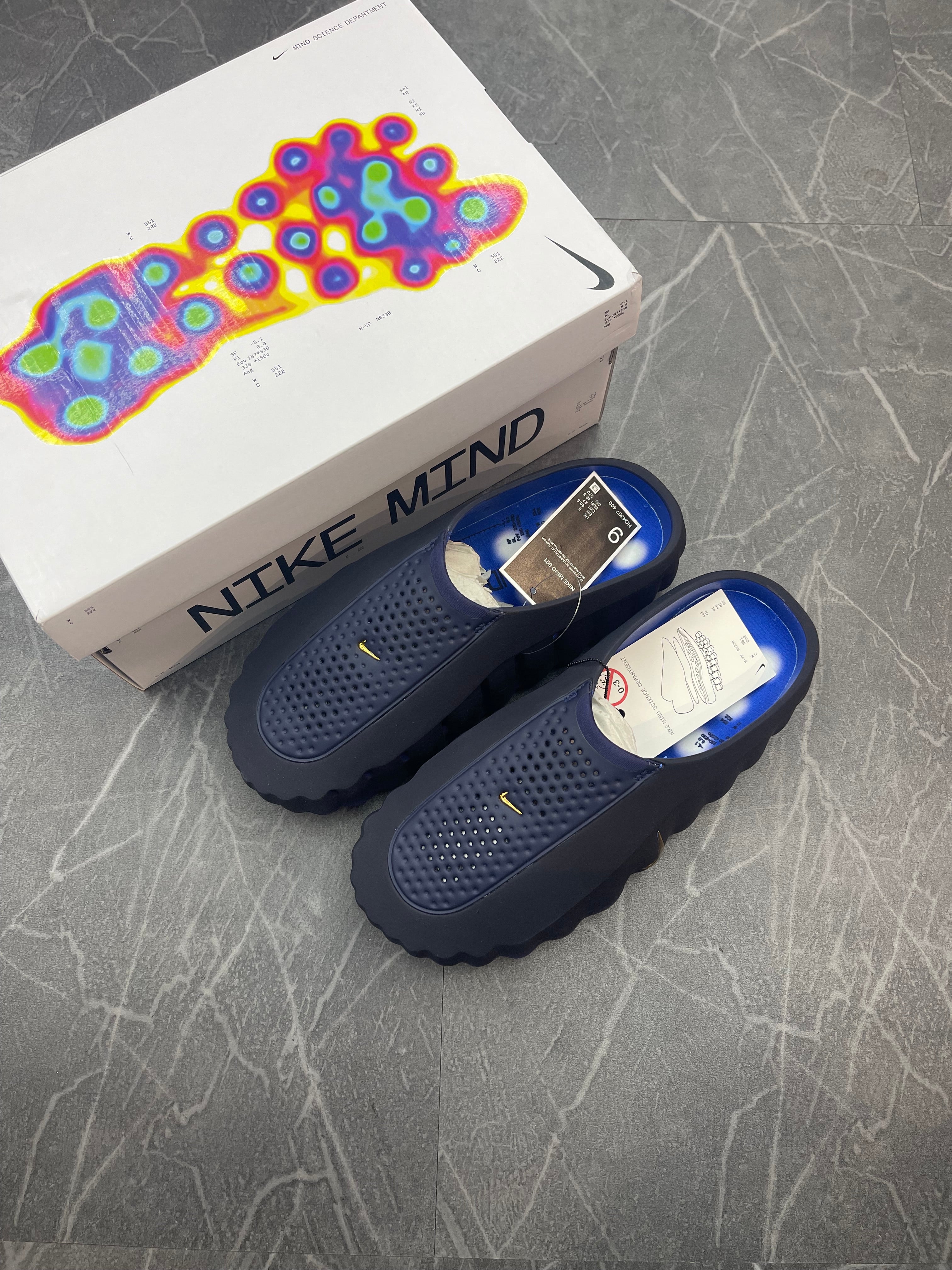 Nike Mind 001 Slide “Blackened Blue Game Royal”