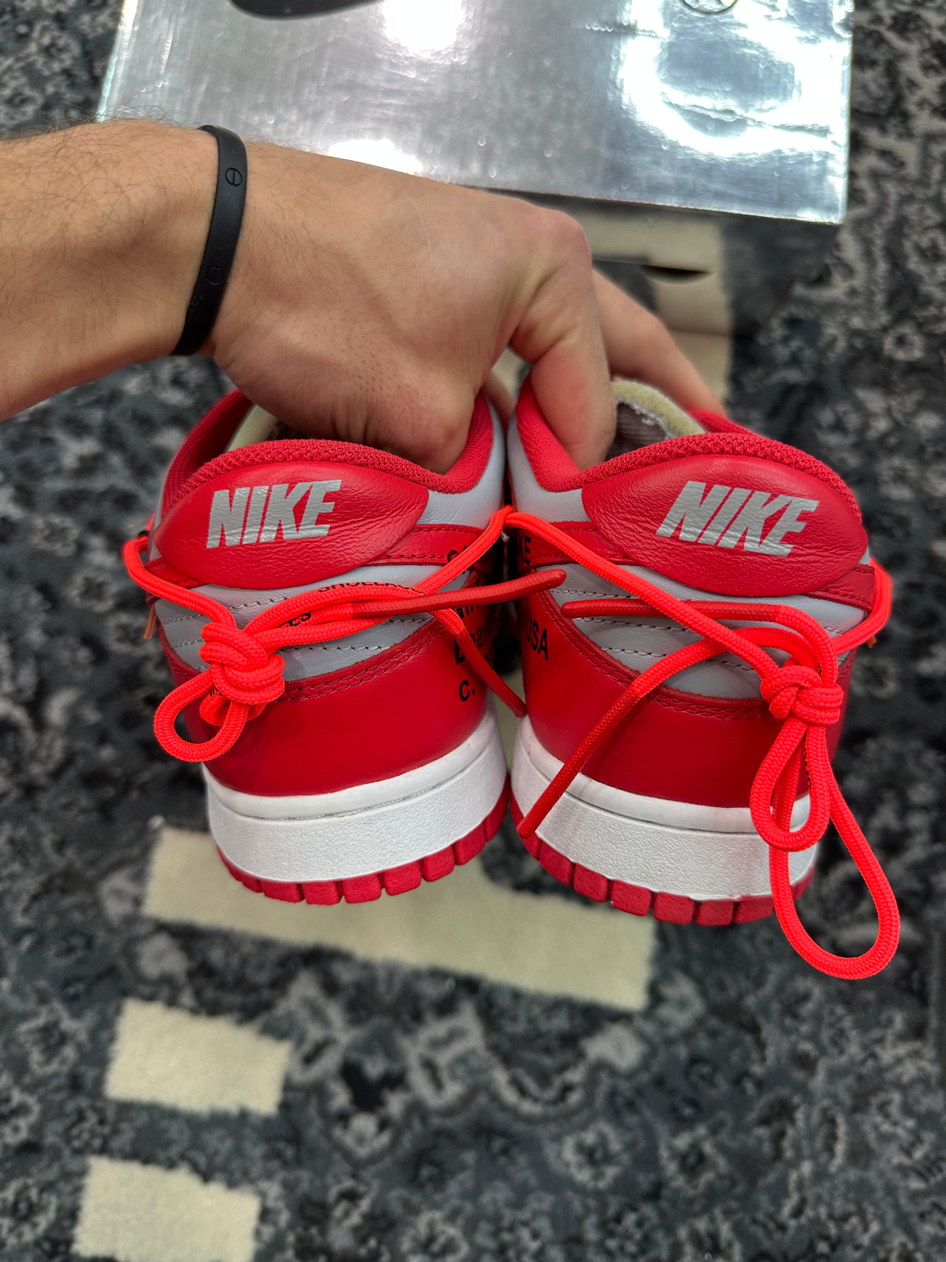 Nike Dunk Low Off White “University Red”