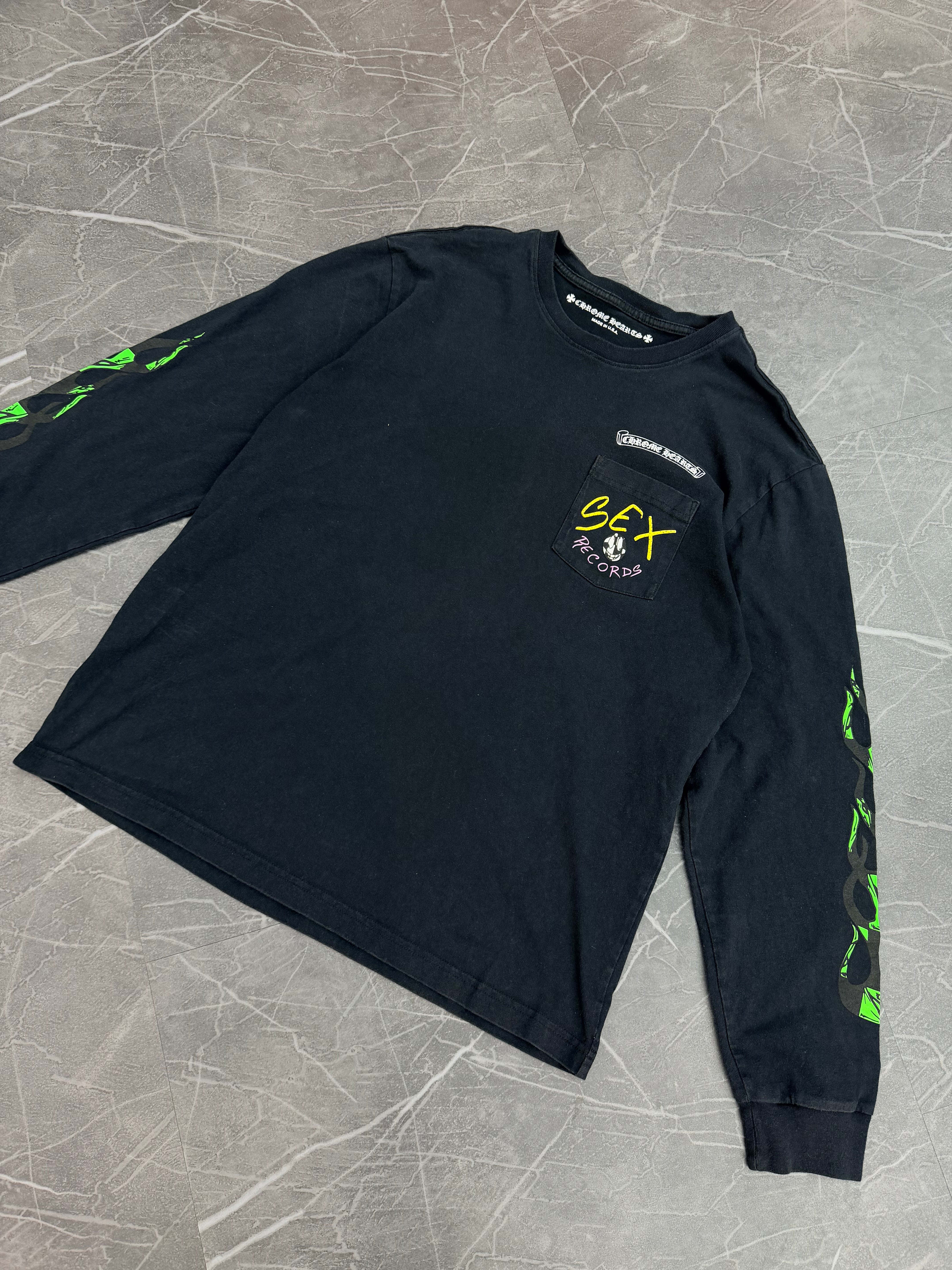 Chrome Hearts Sex Records Long Sleeve Tee