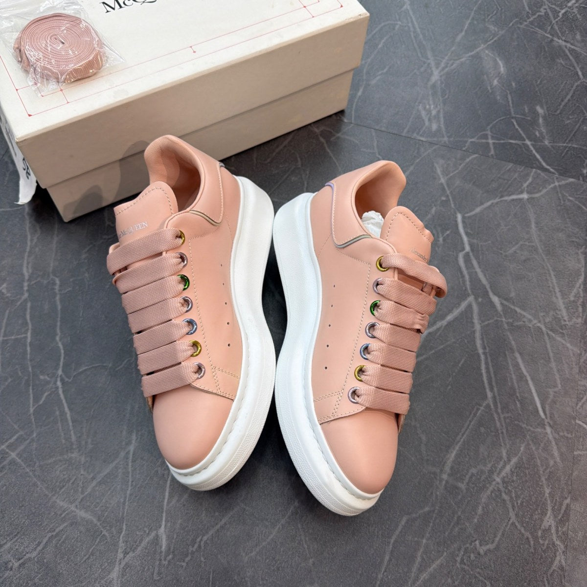 Alexander McQueen Wmns Oversized Sneaker 'Shell' - Image 2