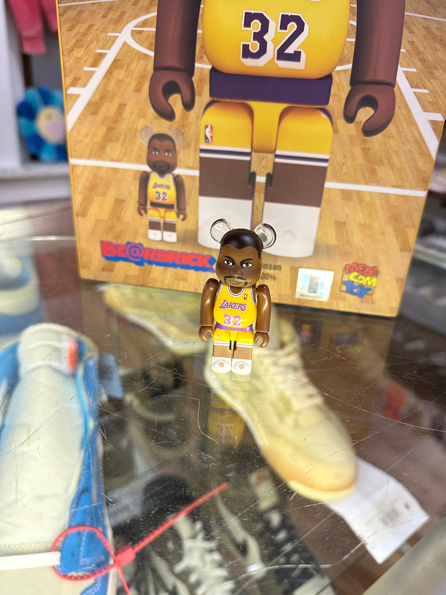 BearBrick 400% & 100% “Lakers Magic Johnson”