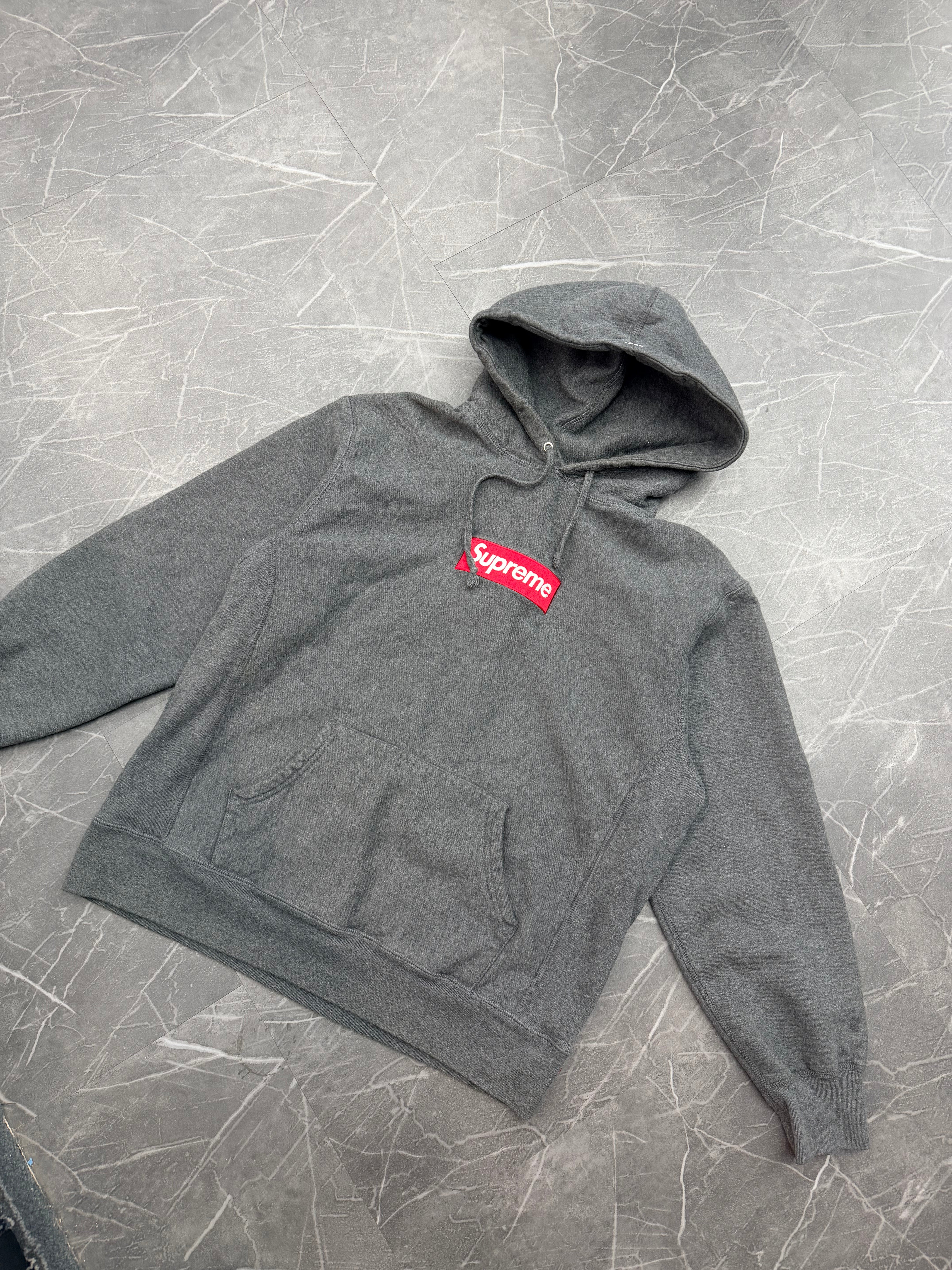 Supreme Box Logo Hoodie Charcoal FW21