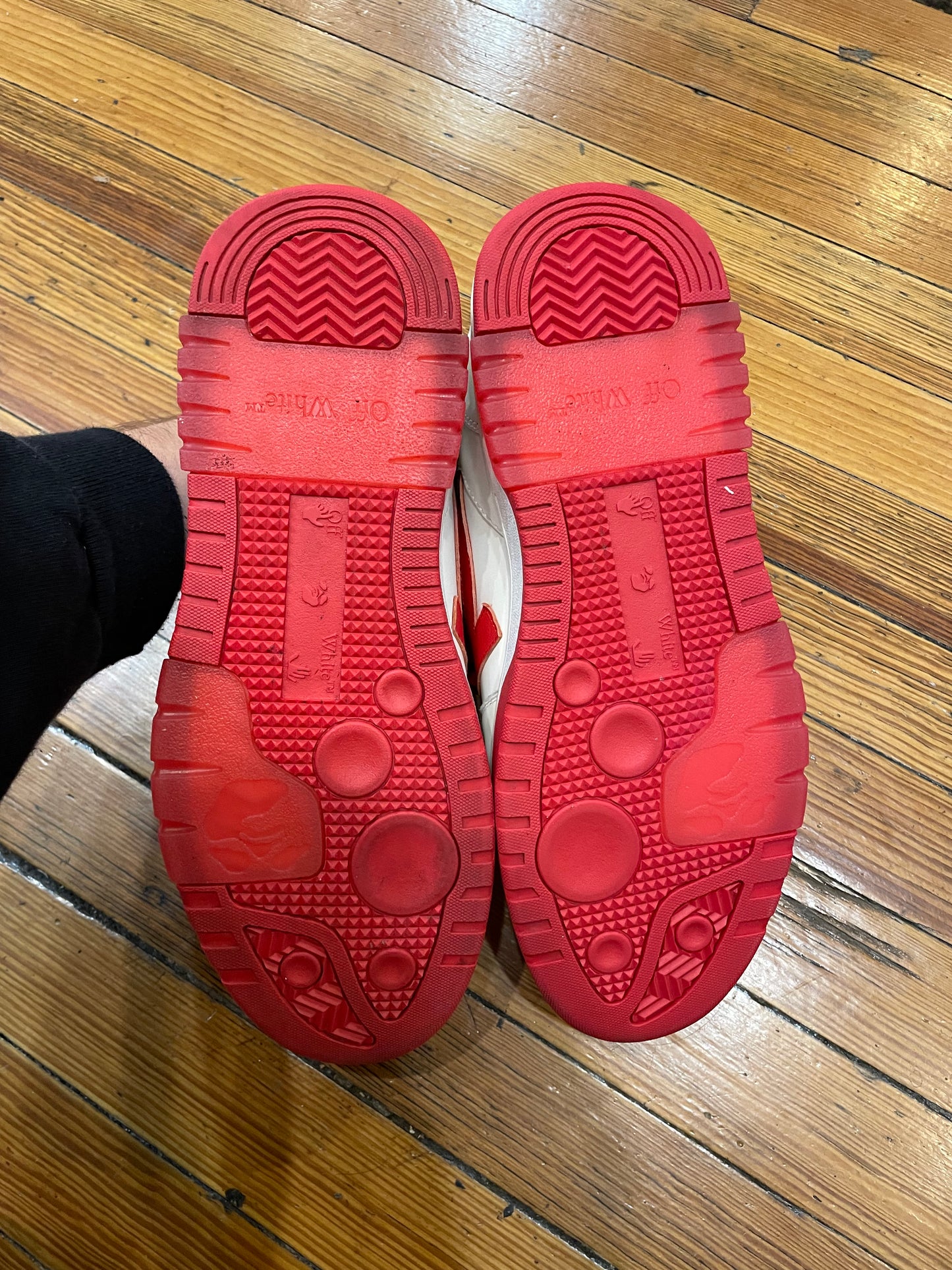 Off White Out of Office Sneaker “White/Red”