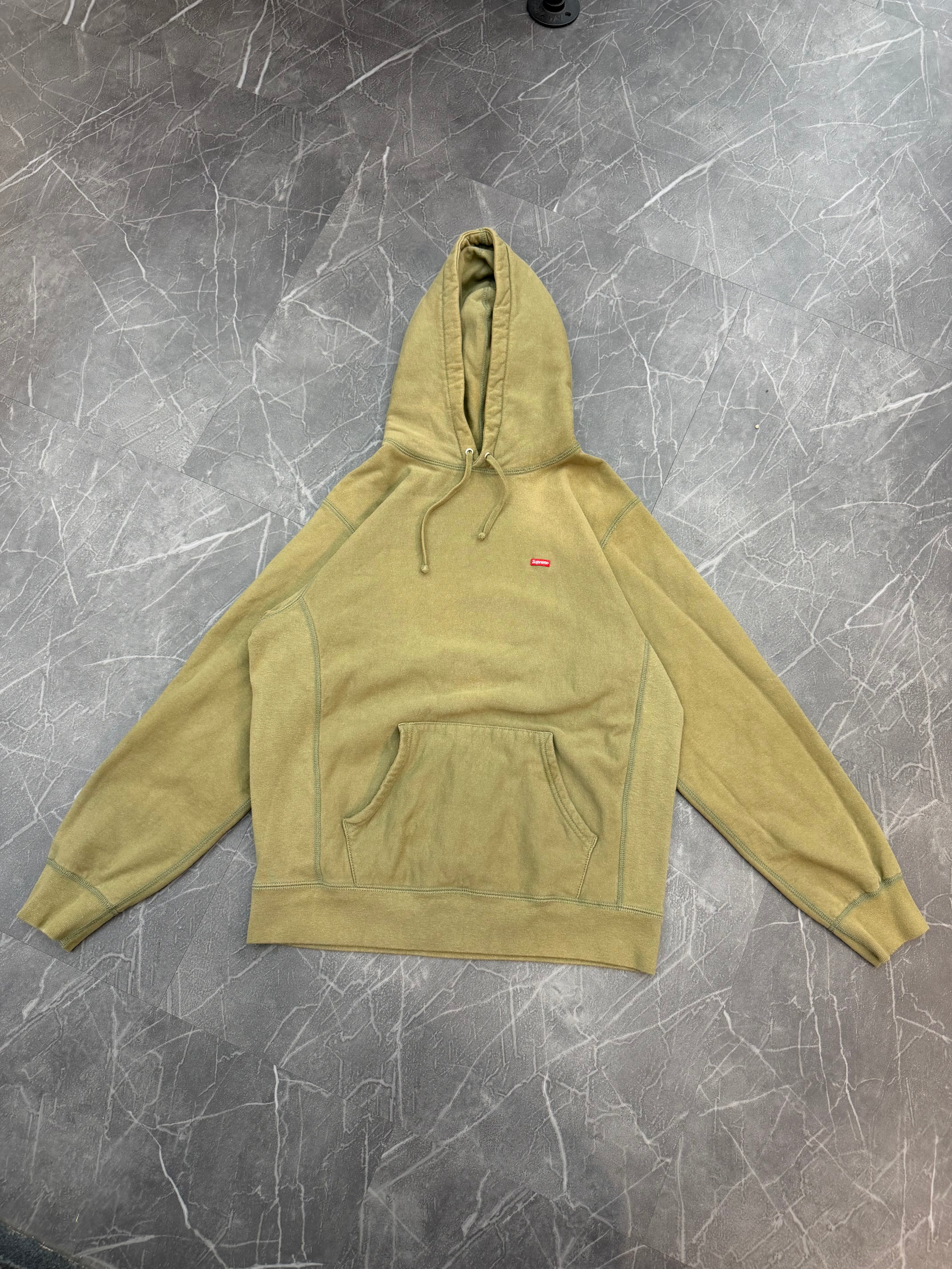 Supreme Tiny Box Logo Hoodie “Green”