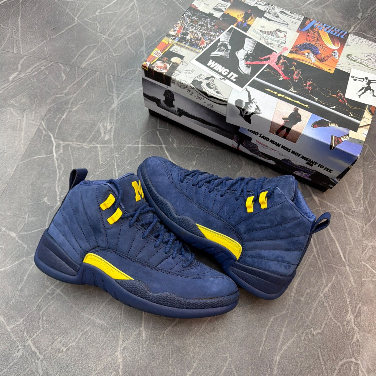 Jordan 12 Retro Michigan - Image 1