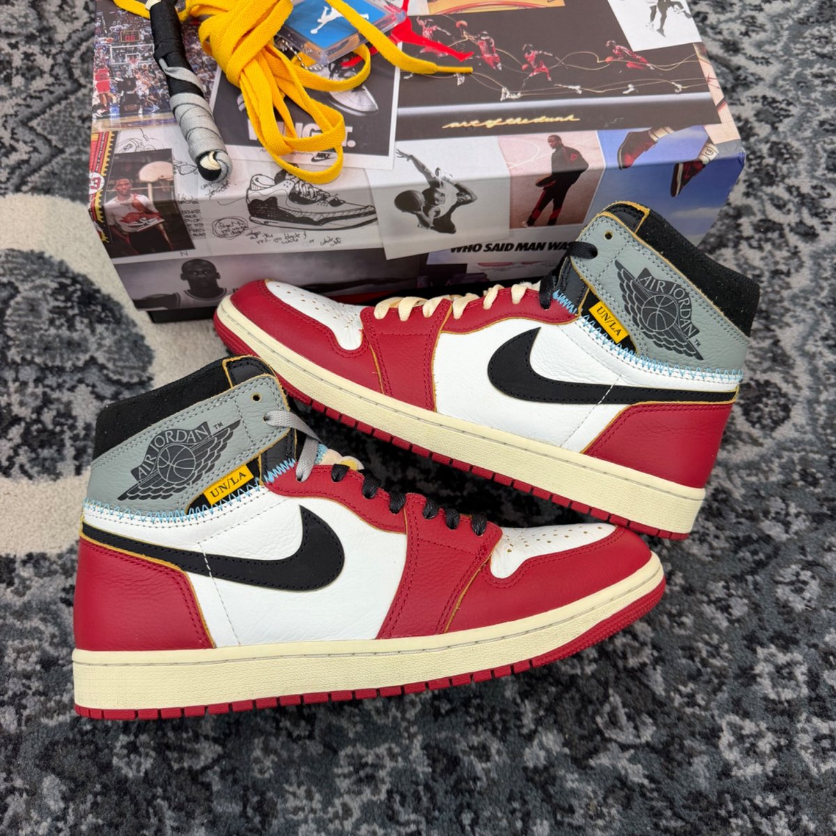 Jordan 1 Retro High OG SP Union LA Chicago Shadow (Size 9) (Lightly Worn)