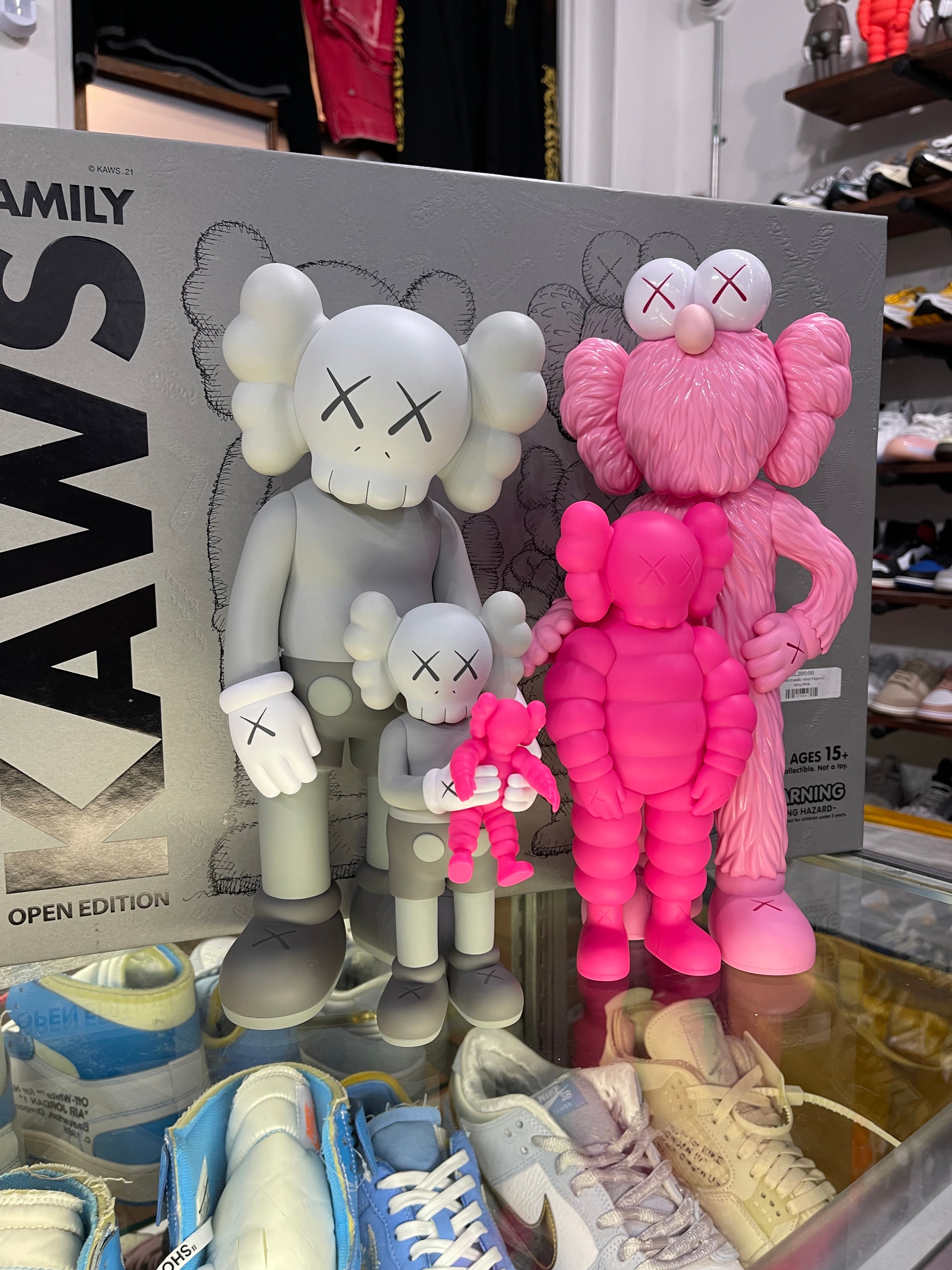 Kaws Family Vinyl Figure Set “Grey”