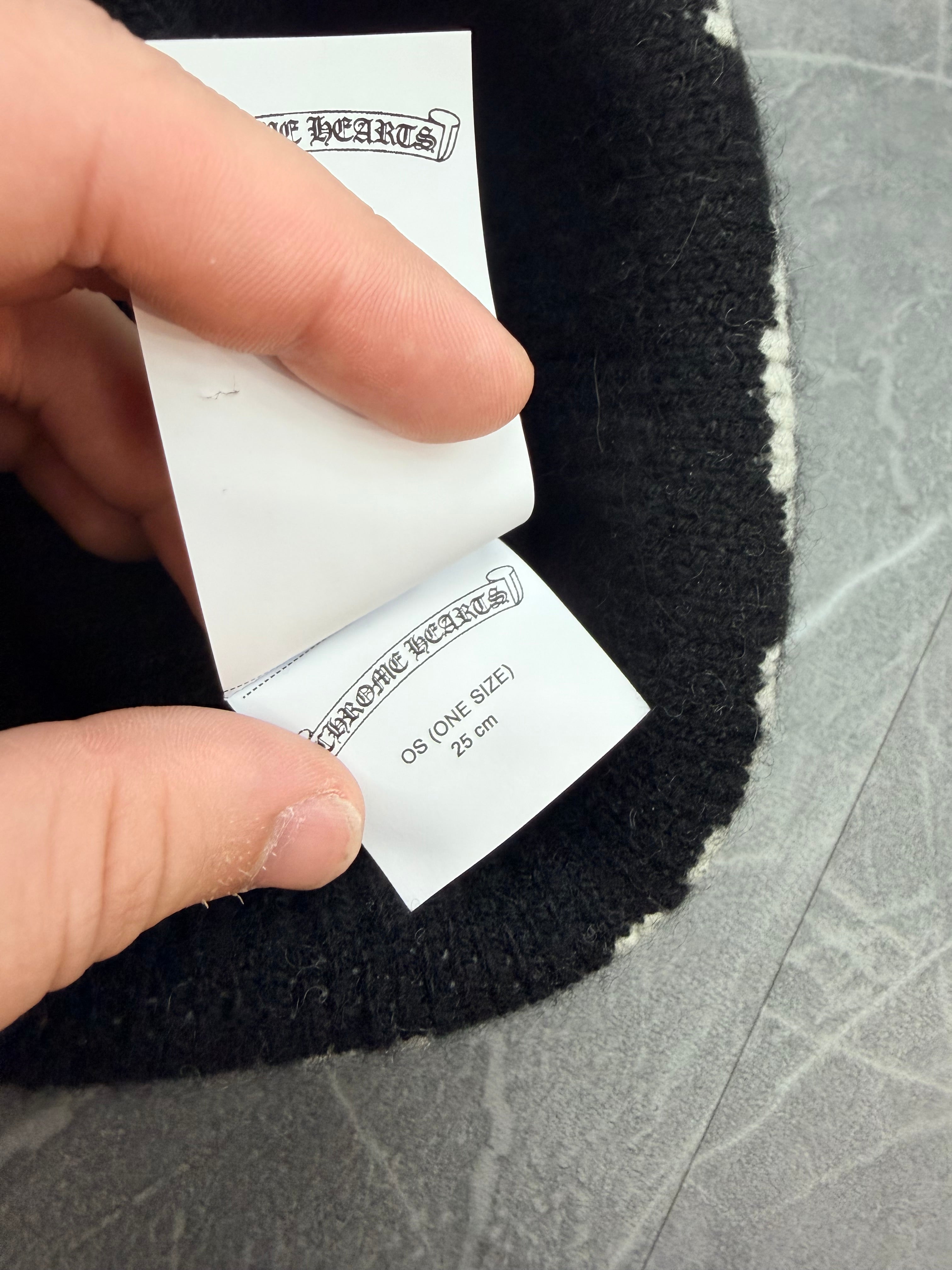 Chrome Hearts Big Daddy Cross Logo Cashmere Beanie