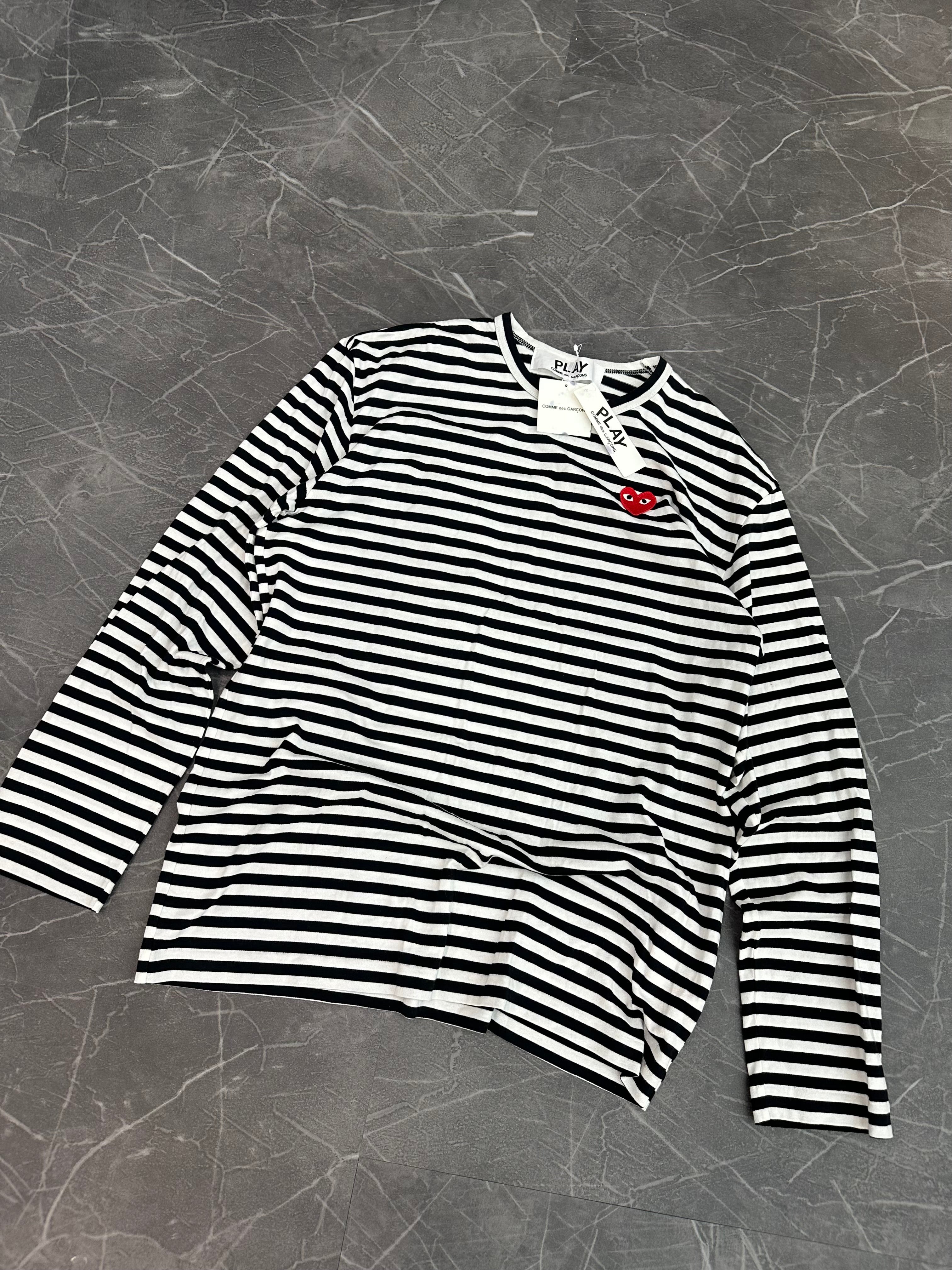CDG Red Heart Patch Long Sleeve