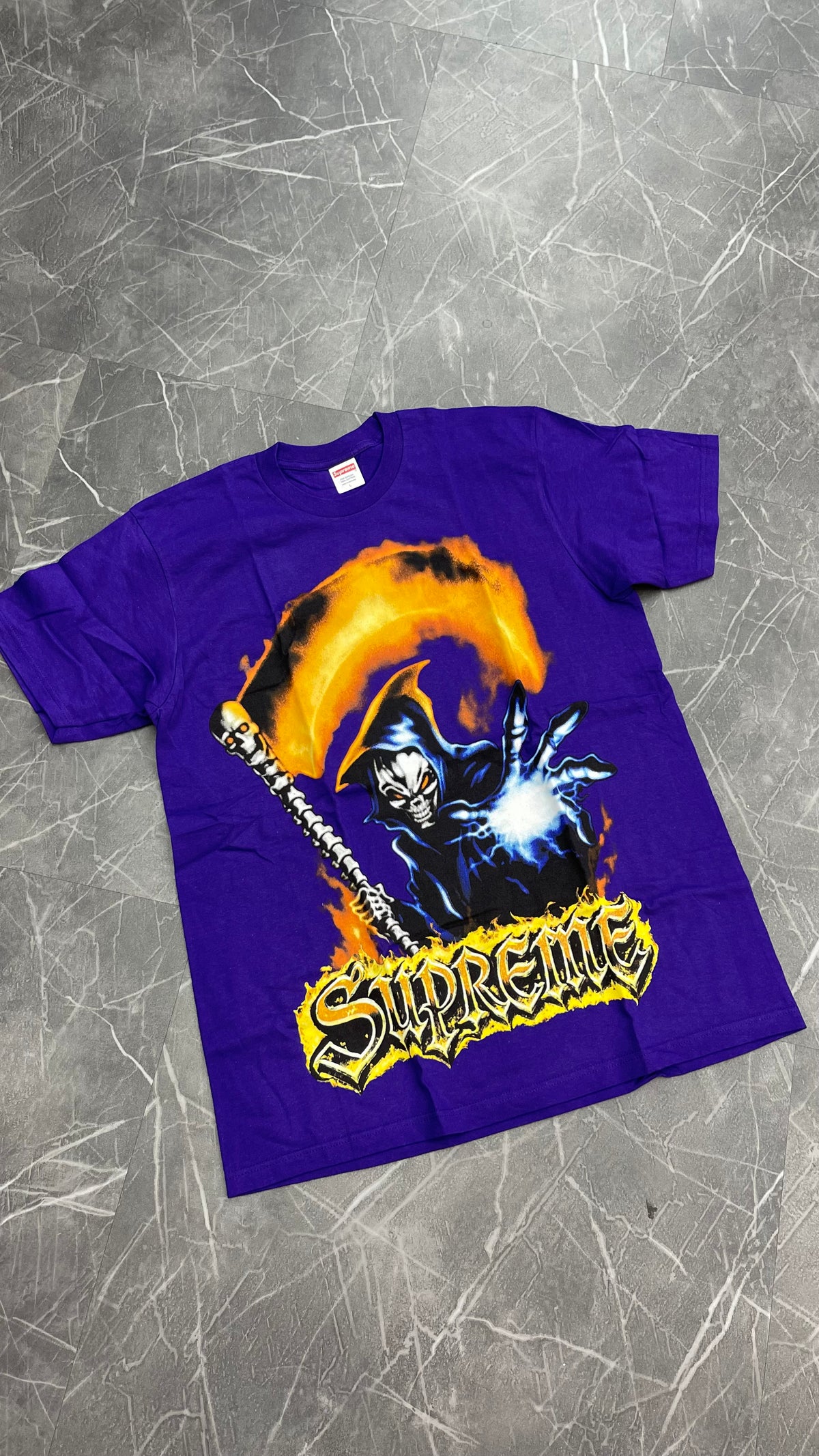 Supreme Grim Reaper Tee Purple
