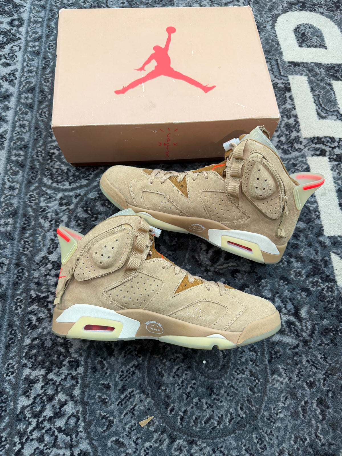 Jordan 6 Travis Scott “British Khaki” (Size 13) (Lightly Worn)