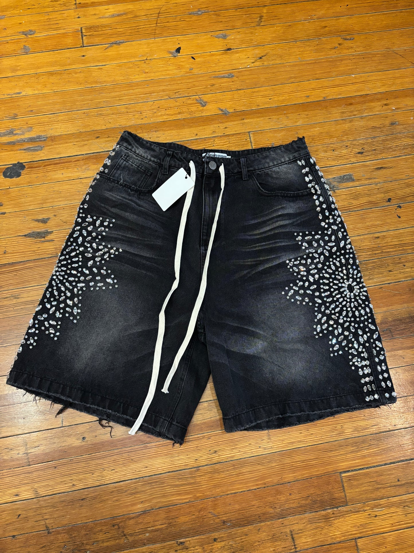 Vale Forever Sirens Jorts Rhinestone “Black” (34)