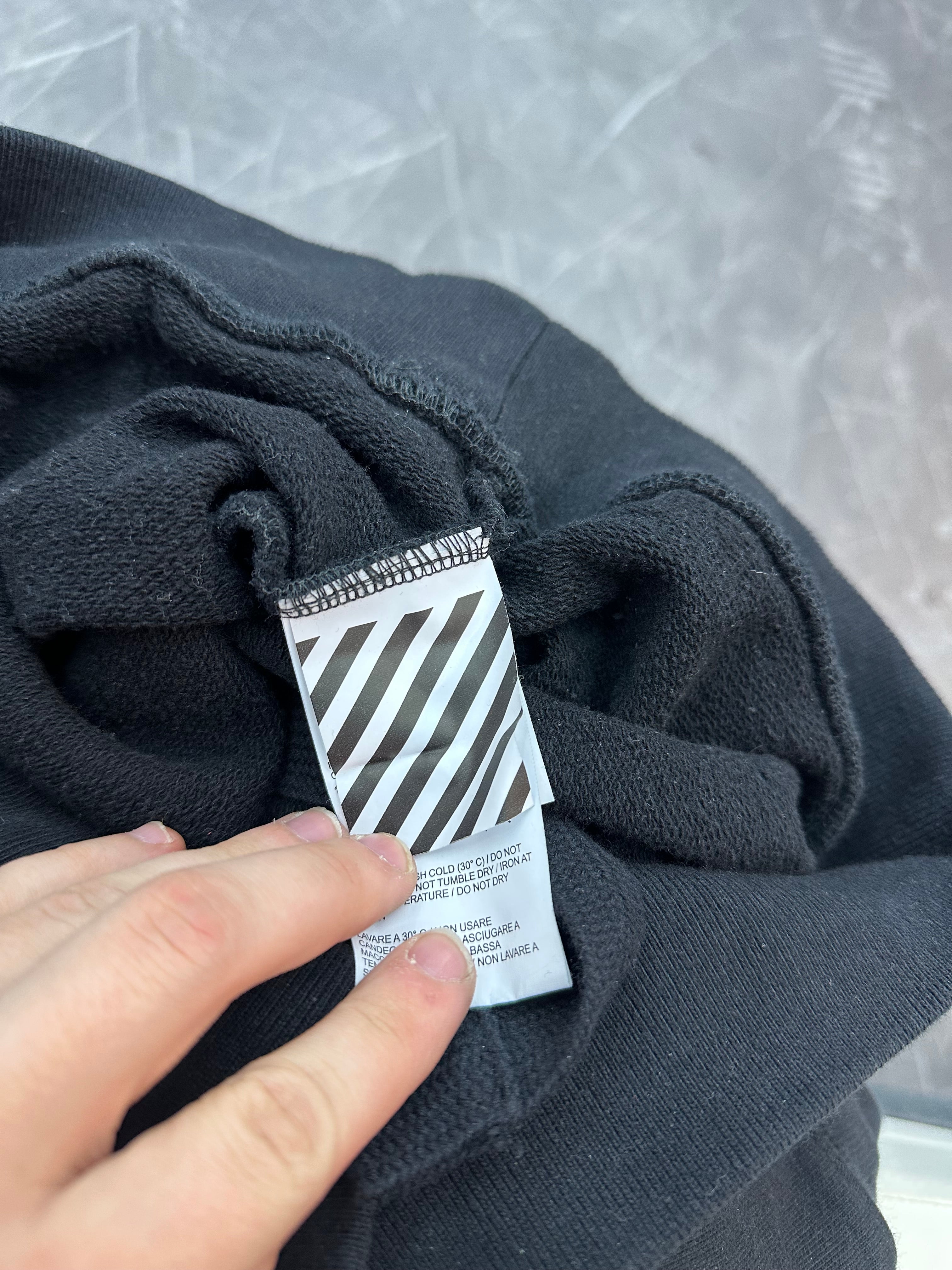 Off-White Stencil Hoodie Black/Purple