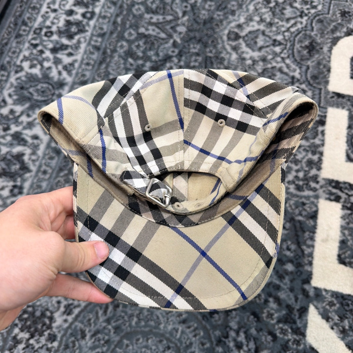 Burberry Vintage Check Baseball Cap - Image 2