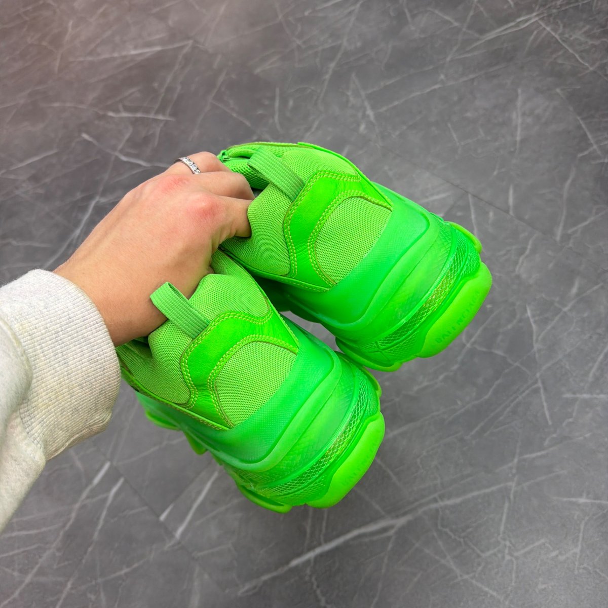 Balenciaga Triple S Soft Neon Green Clear Sole (Size 45) (VNDS)