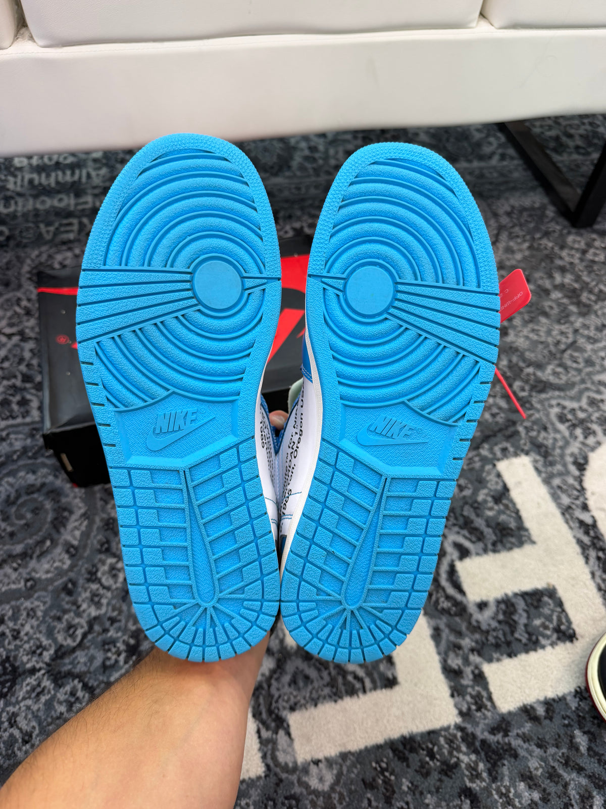 Jordan 1 High x Off White “University Blue”