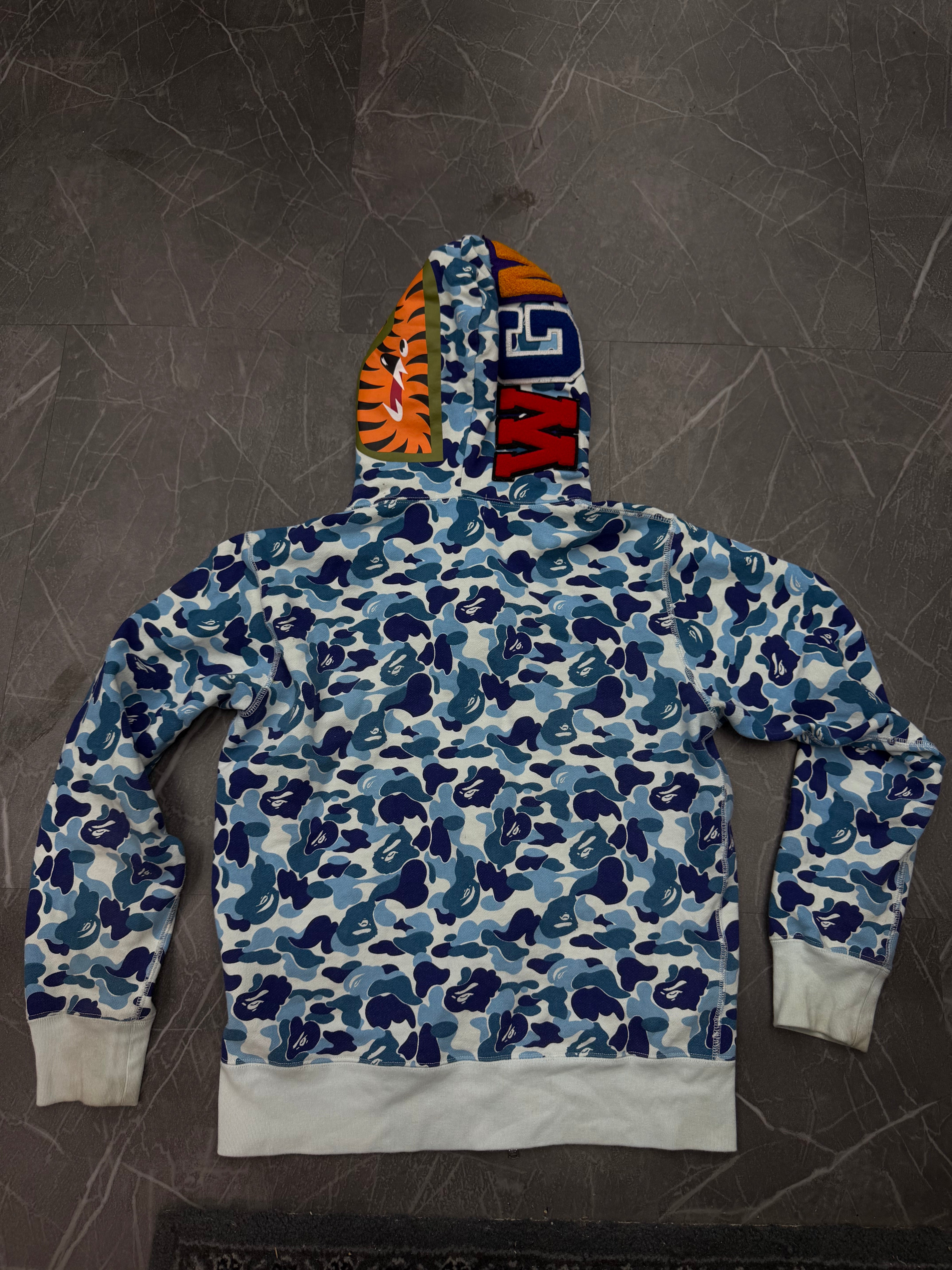 Bape Zip Up “Camo Blue”