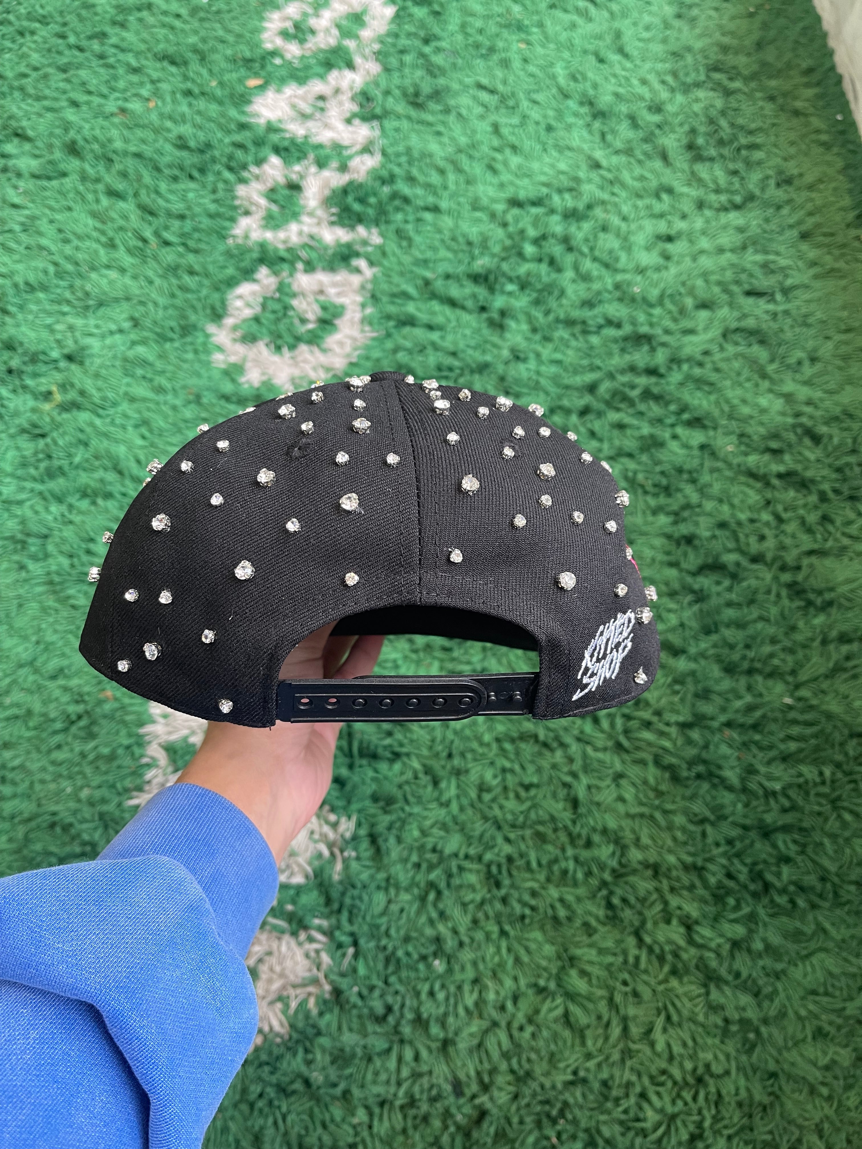 Retrovert Black Embellished Sox Hat