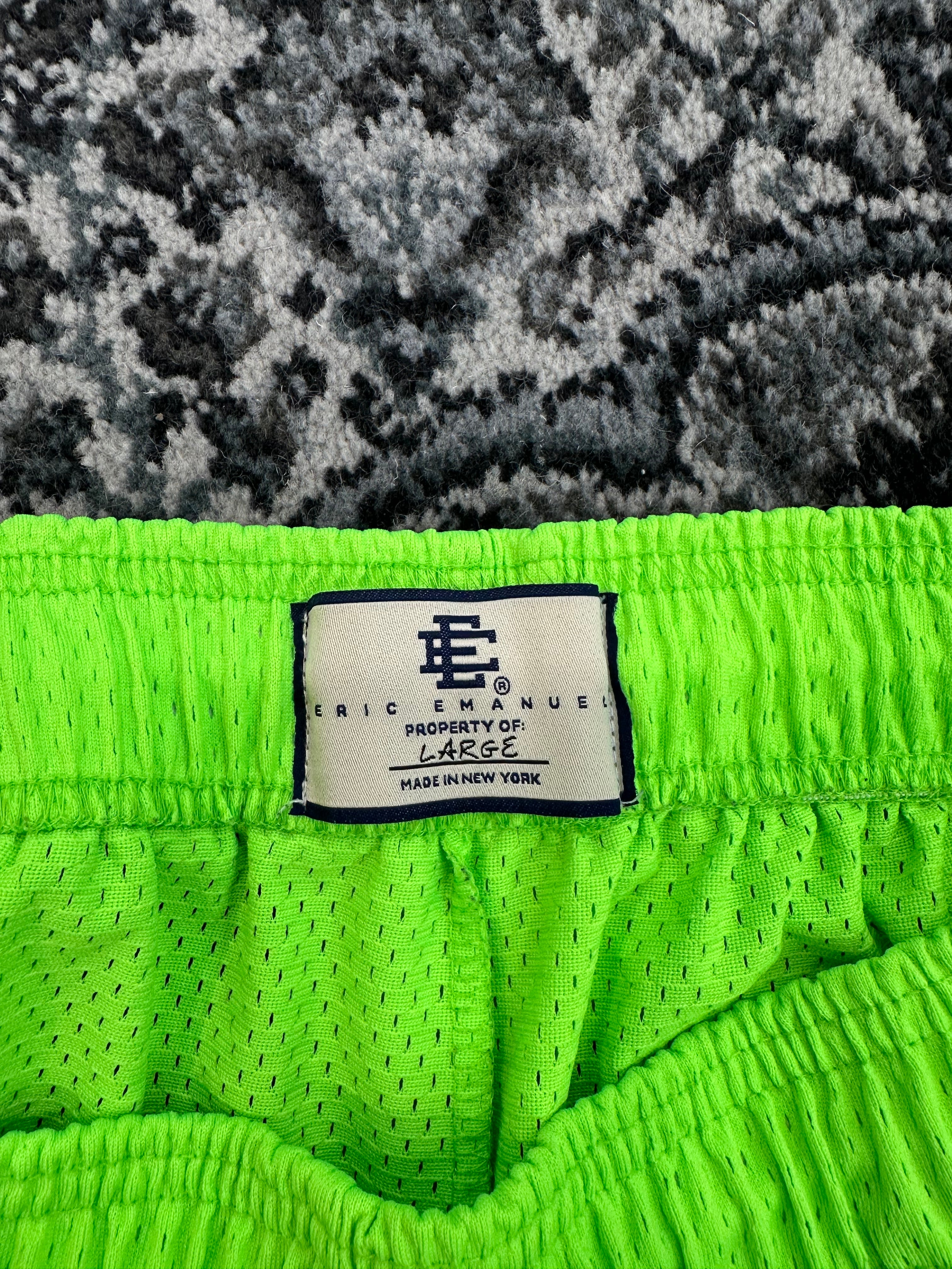 Eric Emanuel Shorts “New York Sunshine” Neon Green