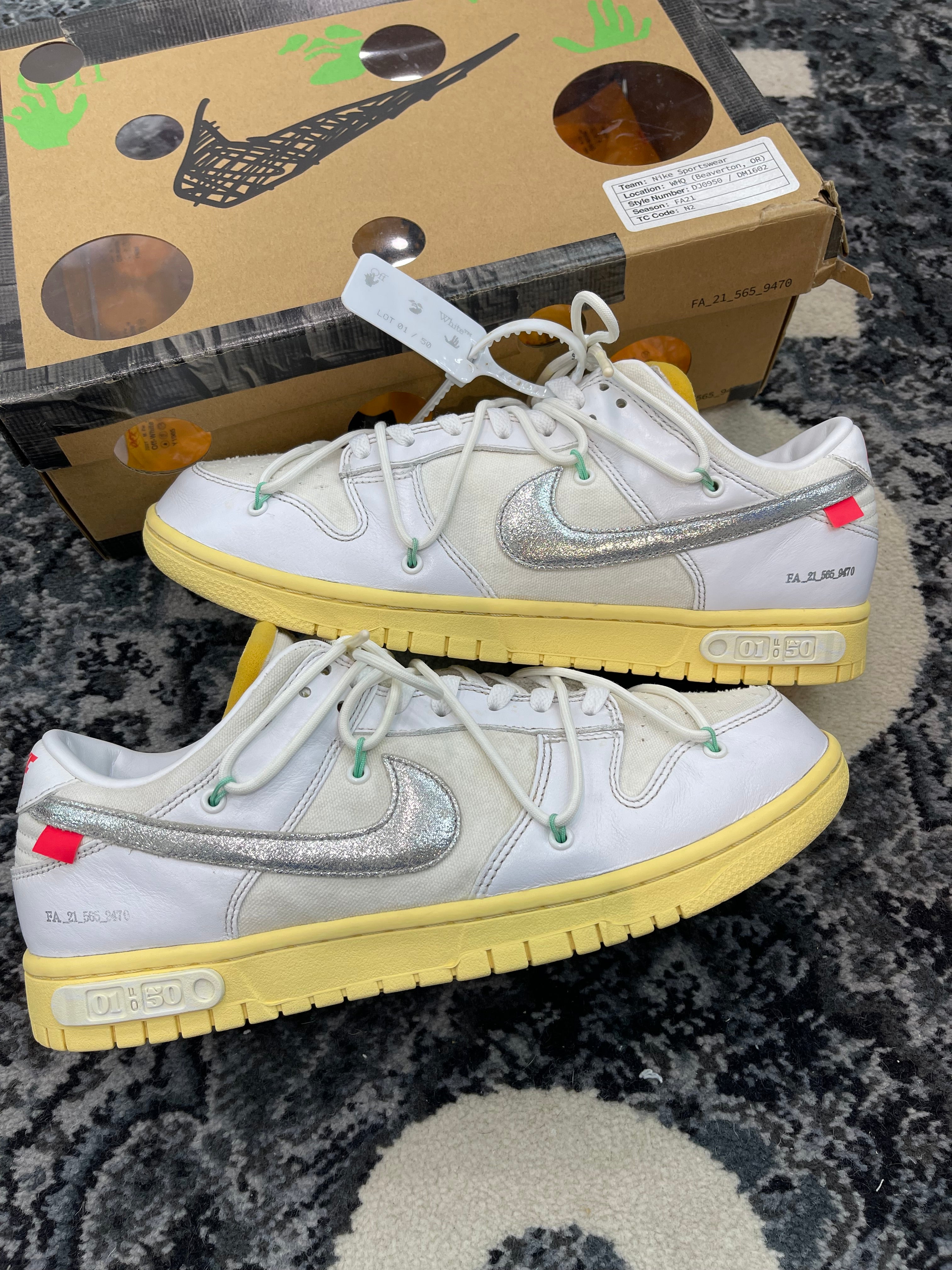Nike Dunk Low x Off White “Lot 01 of 50”