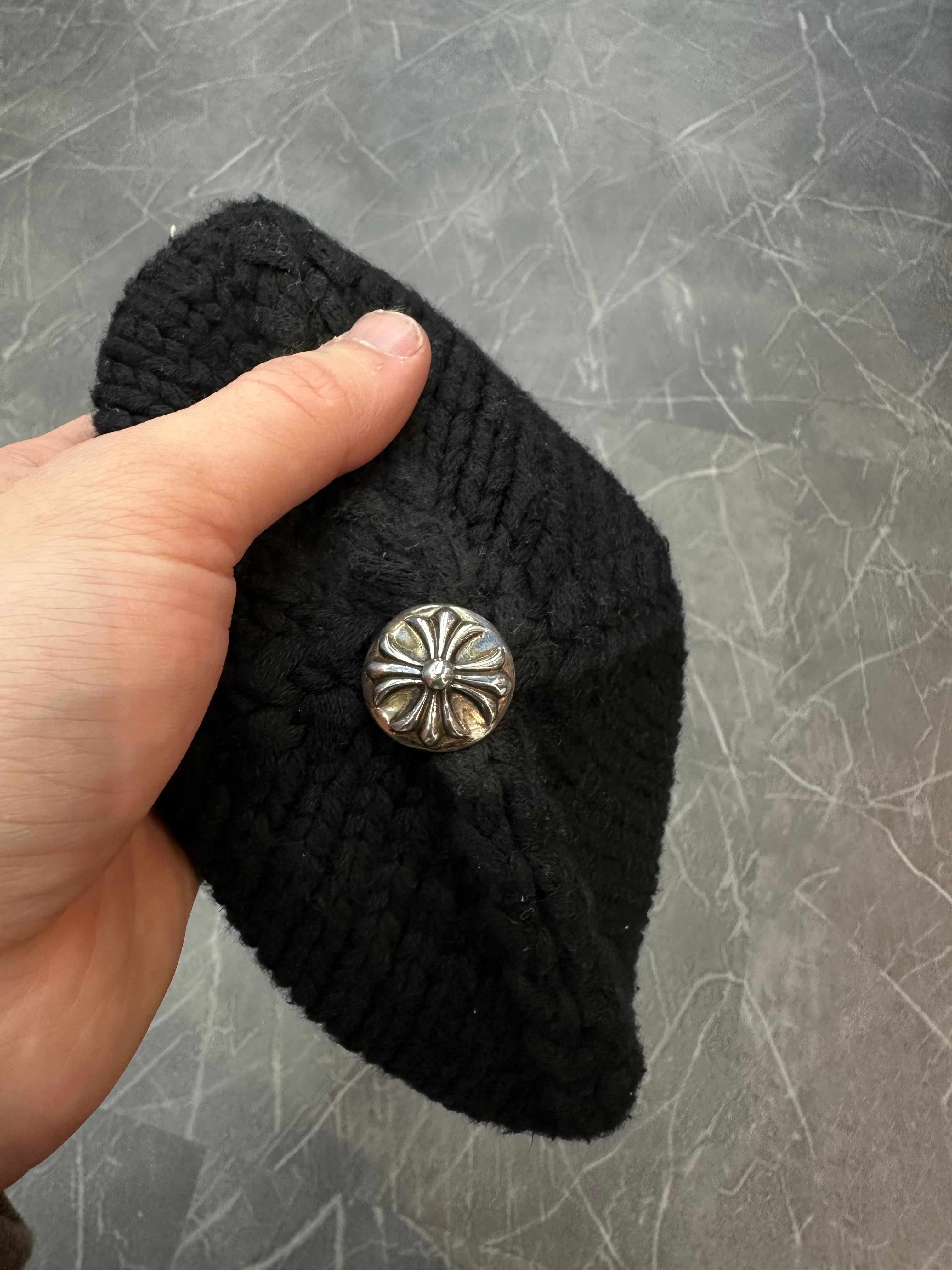 Chrome Hearts Cross Patch Knit Beanie