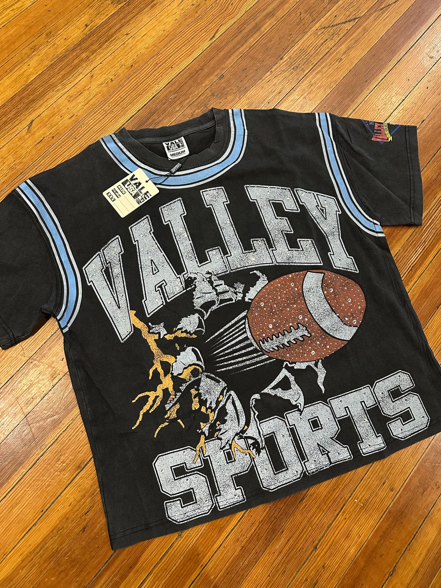 Vale Football Bling Tee “Black”