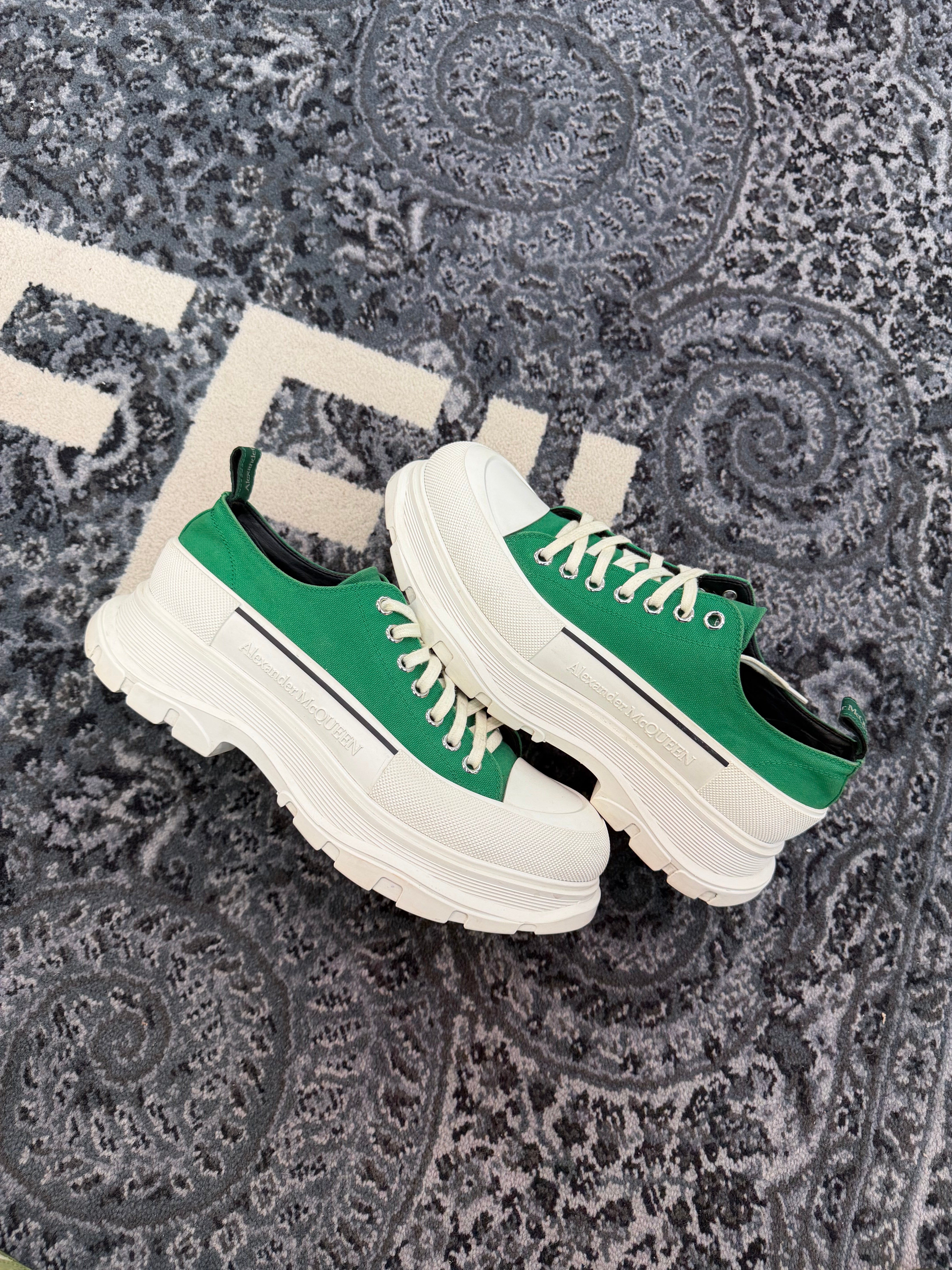 Alexander McQueen Tread Slick Lace Up “Green”