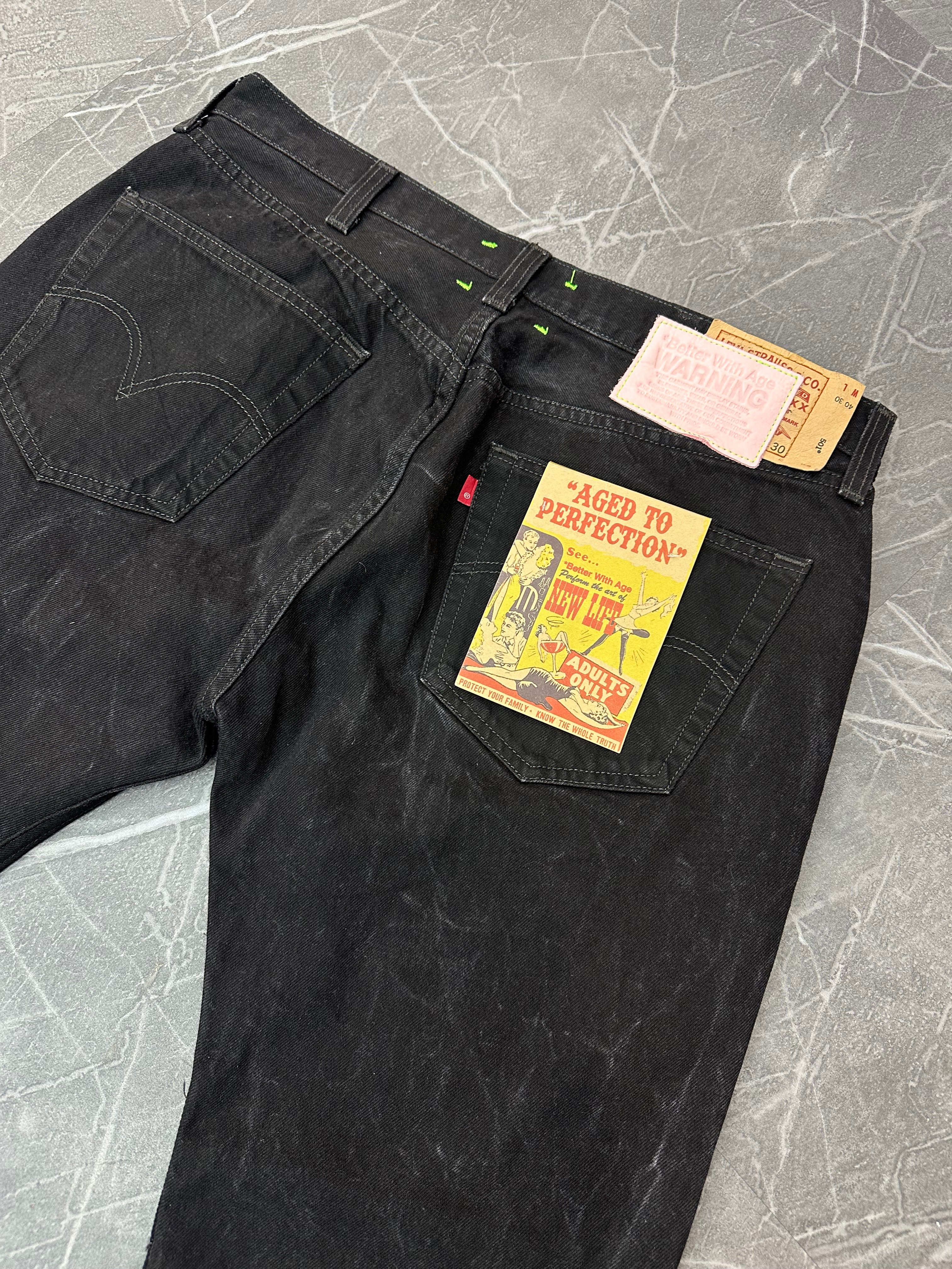 Better With Age Denim Black Jeans (38x32)