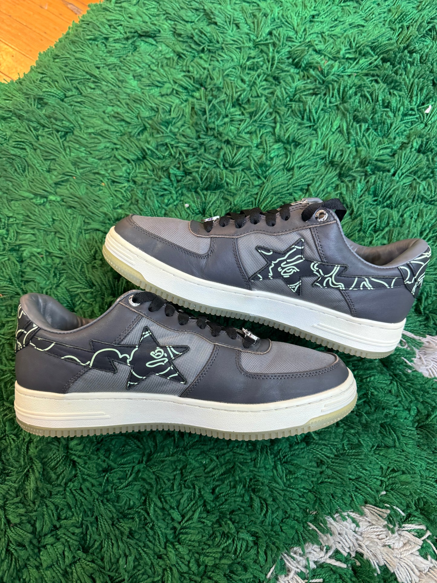 Bapesta Shoes “Grey Green”