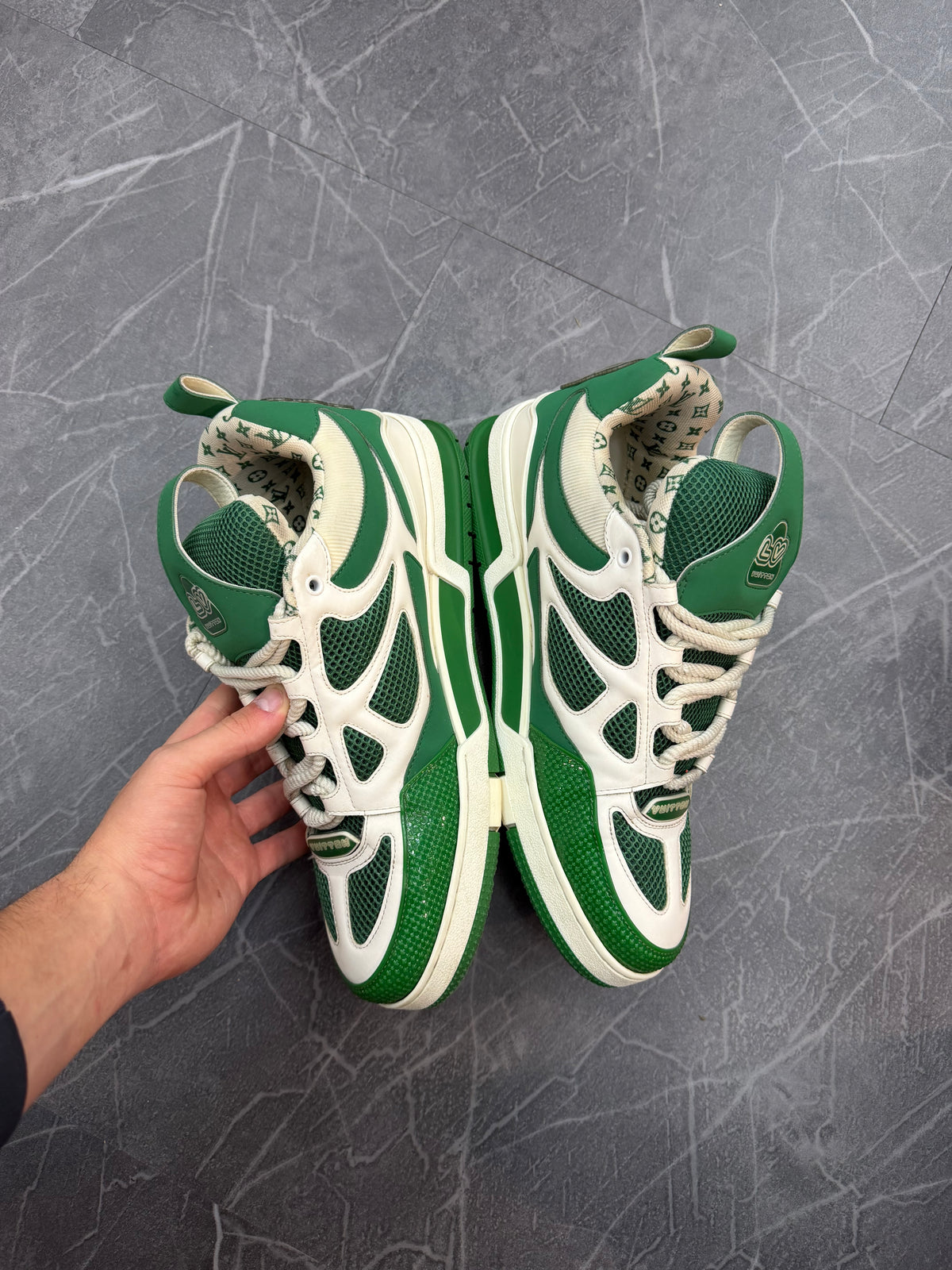 Louis Vuitton LV Skate Sneaker Green White