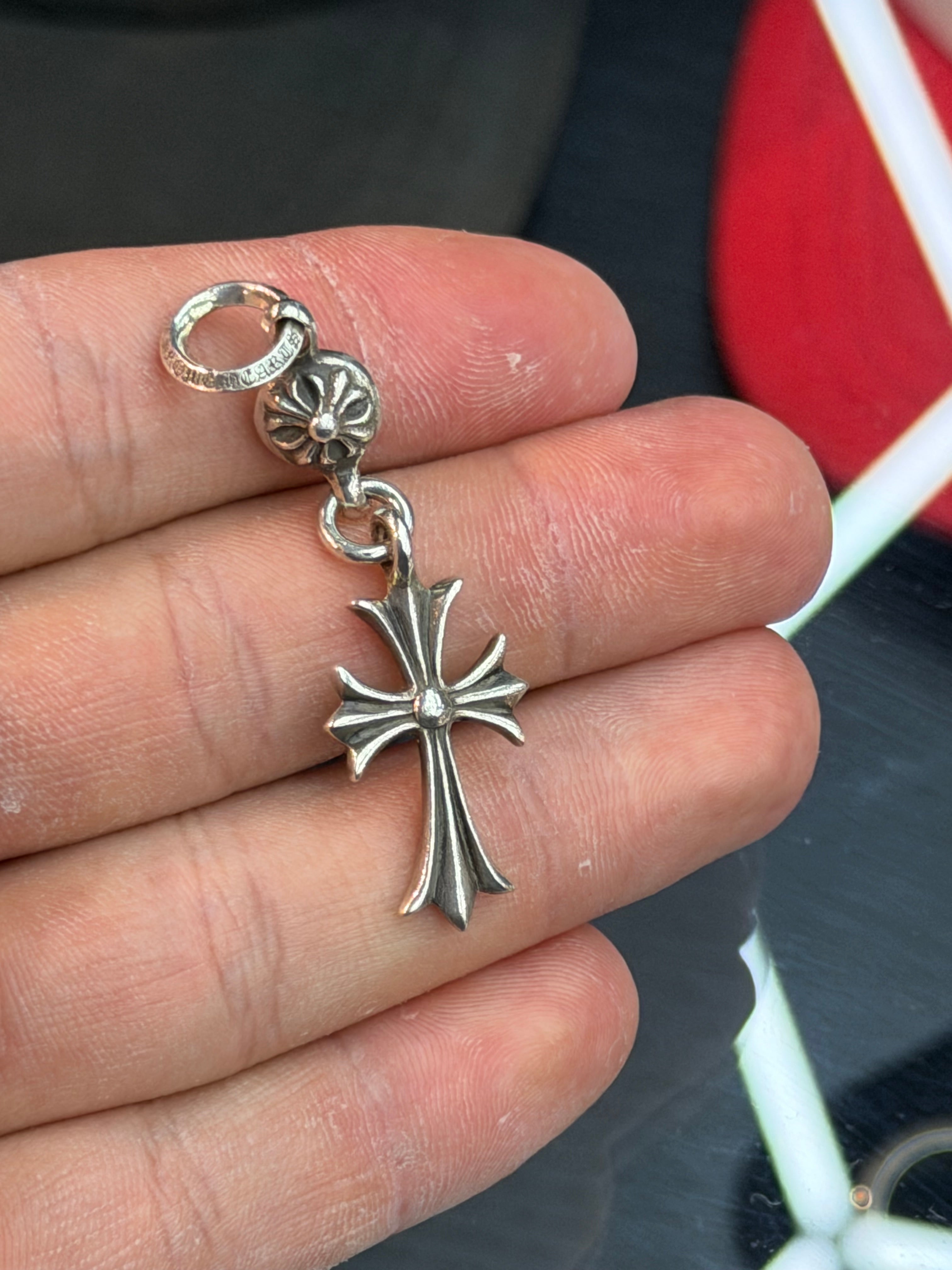 Chrome Hearts Tiny Cross Ball Pendant “Silver”