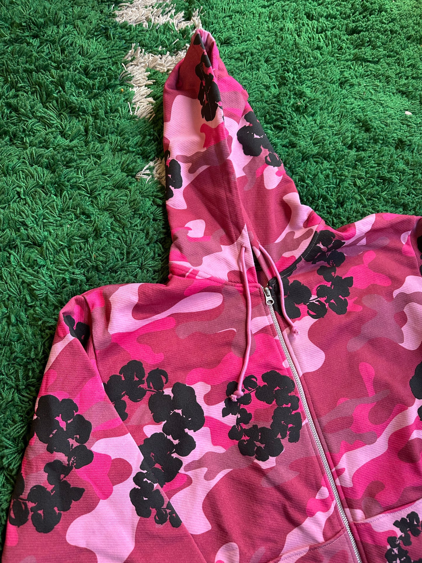 Denim Tears Cotton Wreath Zip Up “Pink Camo”