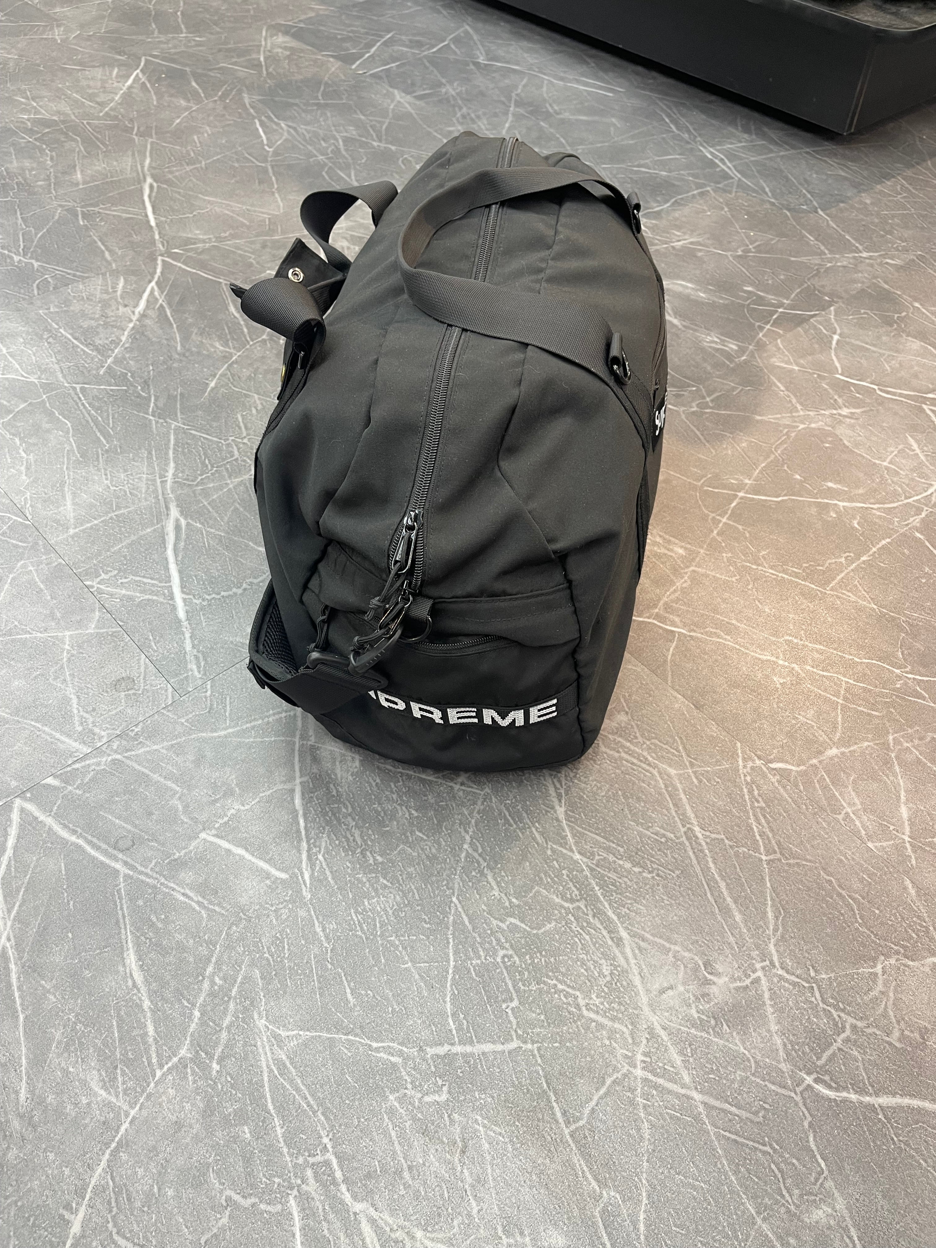 Supreme Black Duffle Bag