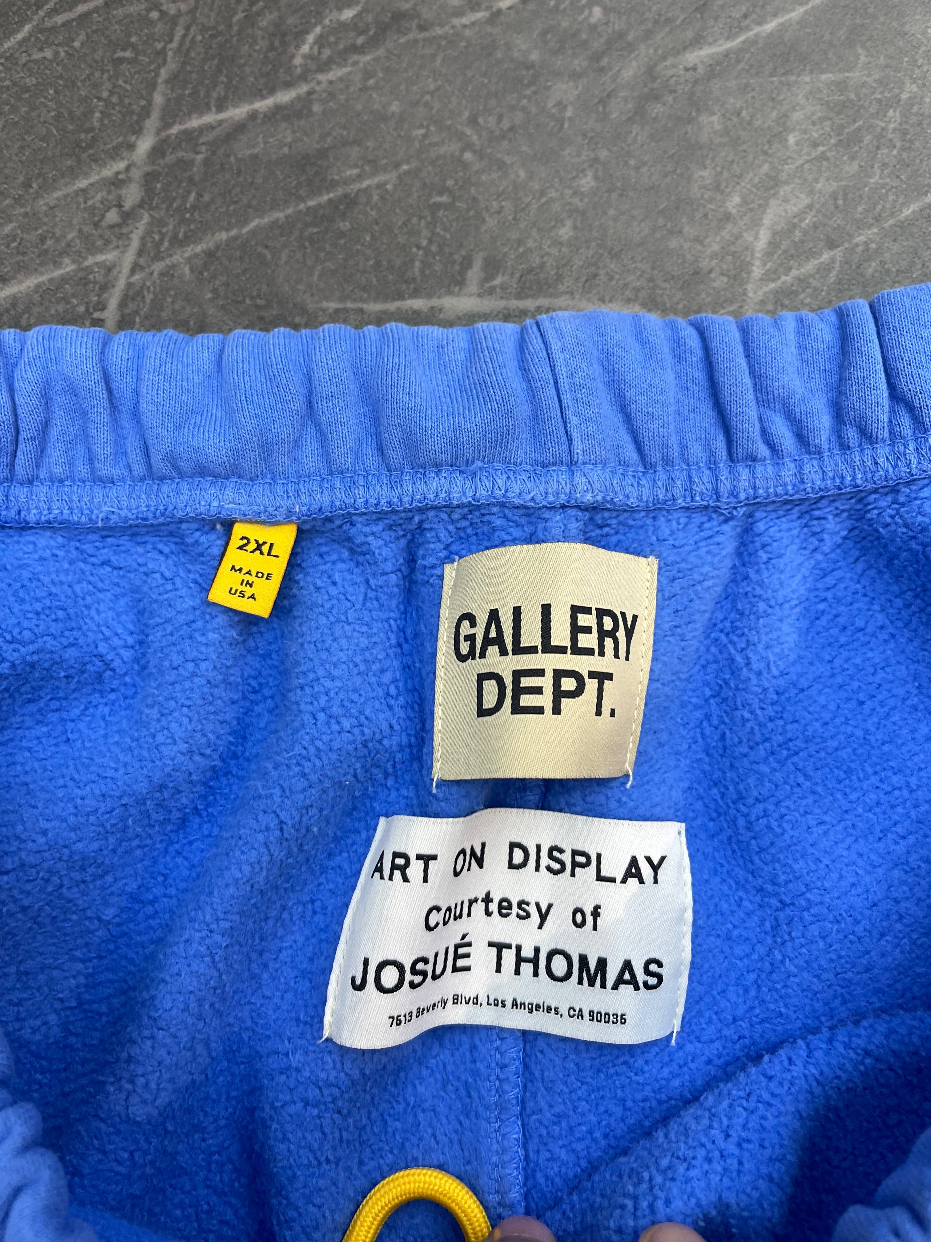 Gallery Dept Painted Flare Sweatpants Blue