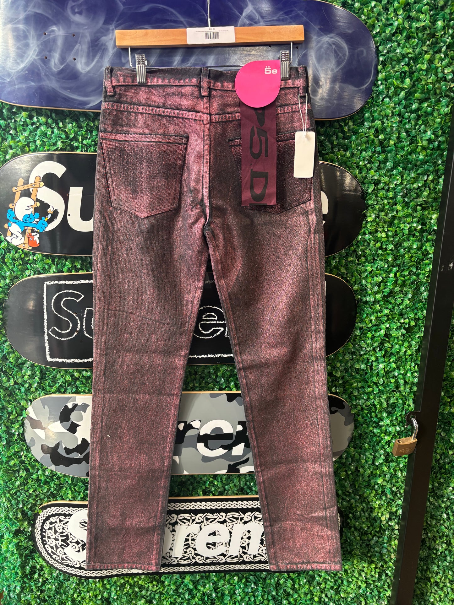 Sp5der Metallic Wash Jeans (30)