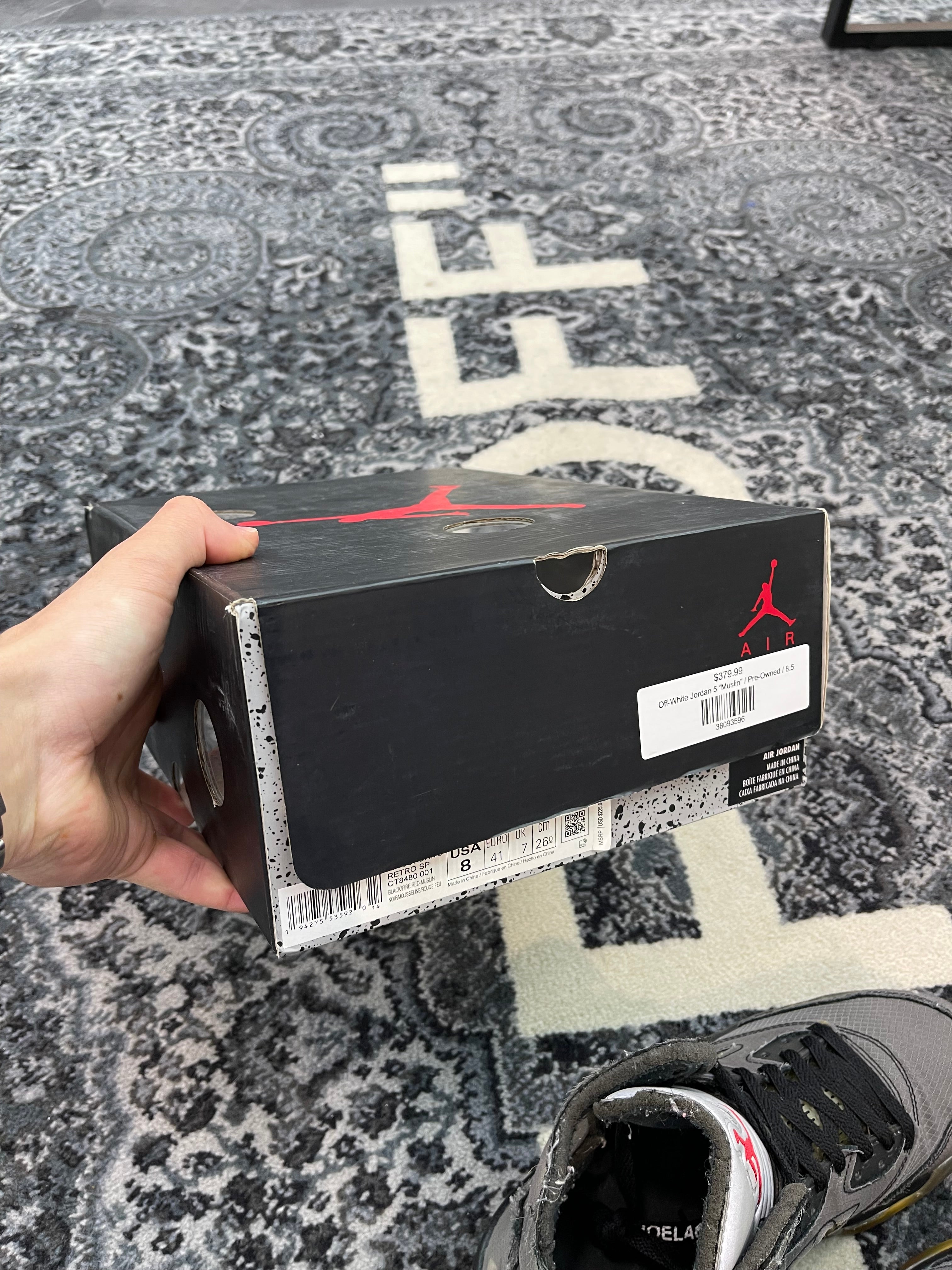 Jordan 5 x Off White “Muslin”