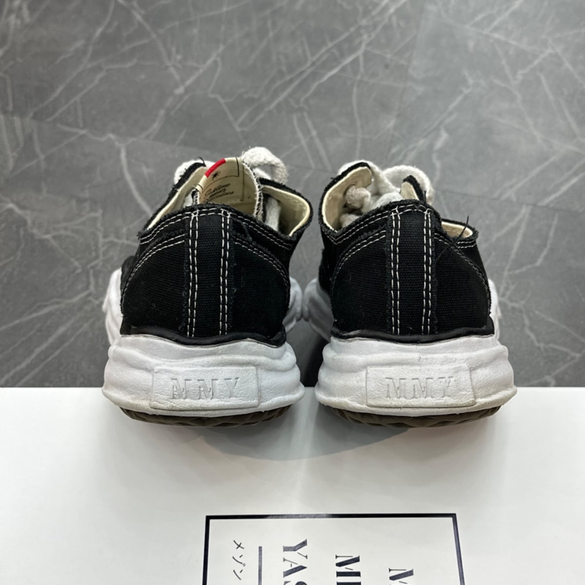 Maison Mihara Yasuhiro Peterson OG Sole Canvas Low Black - Image 5