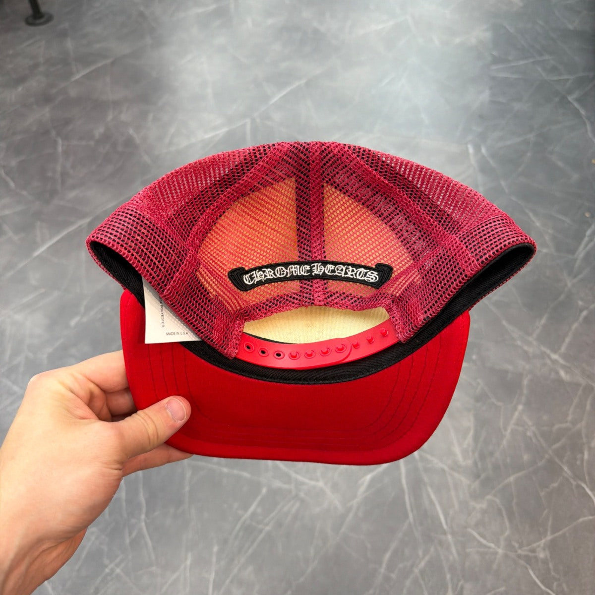 Chrome Hearts King Taco Trucker Hat Red/White - Image 2
