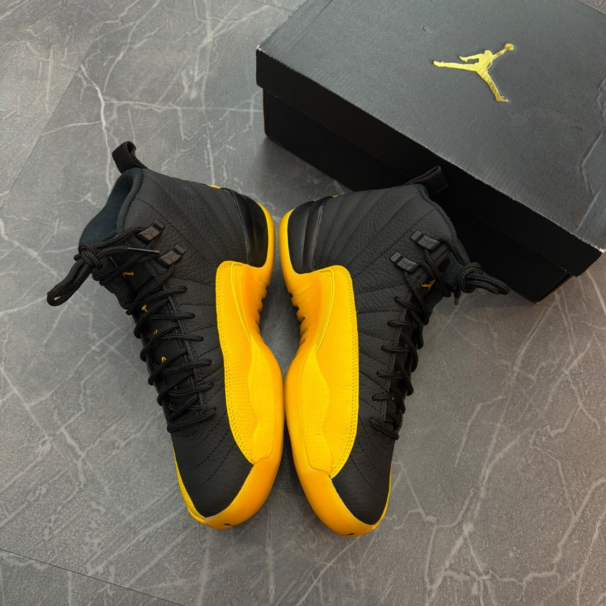 Jordan 12 Retro Black University Gold (GS) - Image 2