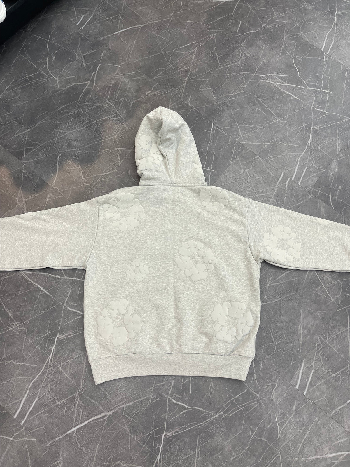 Denim Tears Cotton Wreath Hoodie Grey (Size S) - Image 2