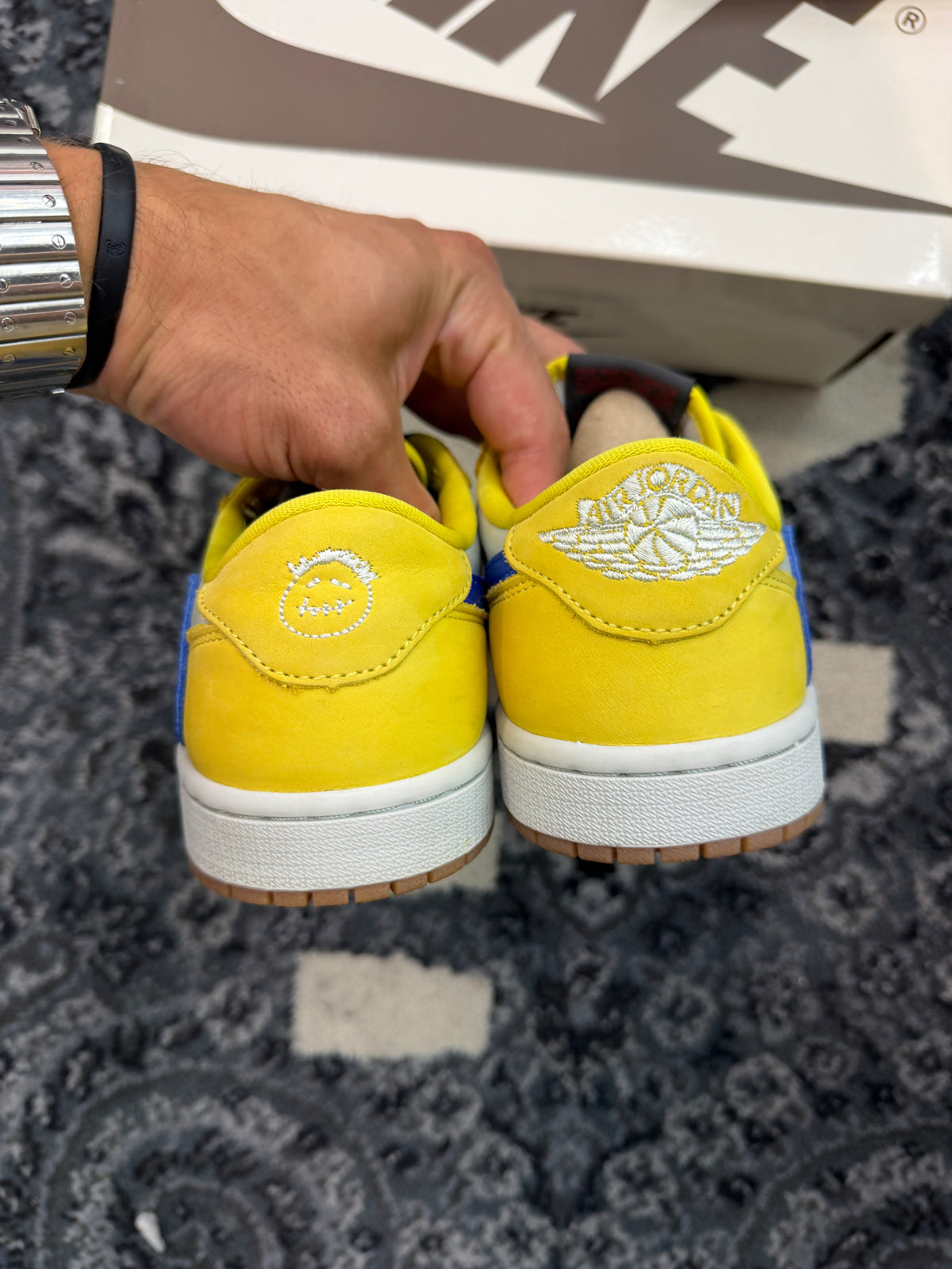 Jordan 1 Low Travis Scott “Canary” (Size 5.5M) (Lightly Worn) - Image 4