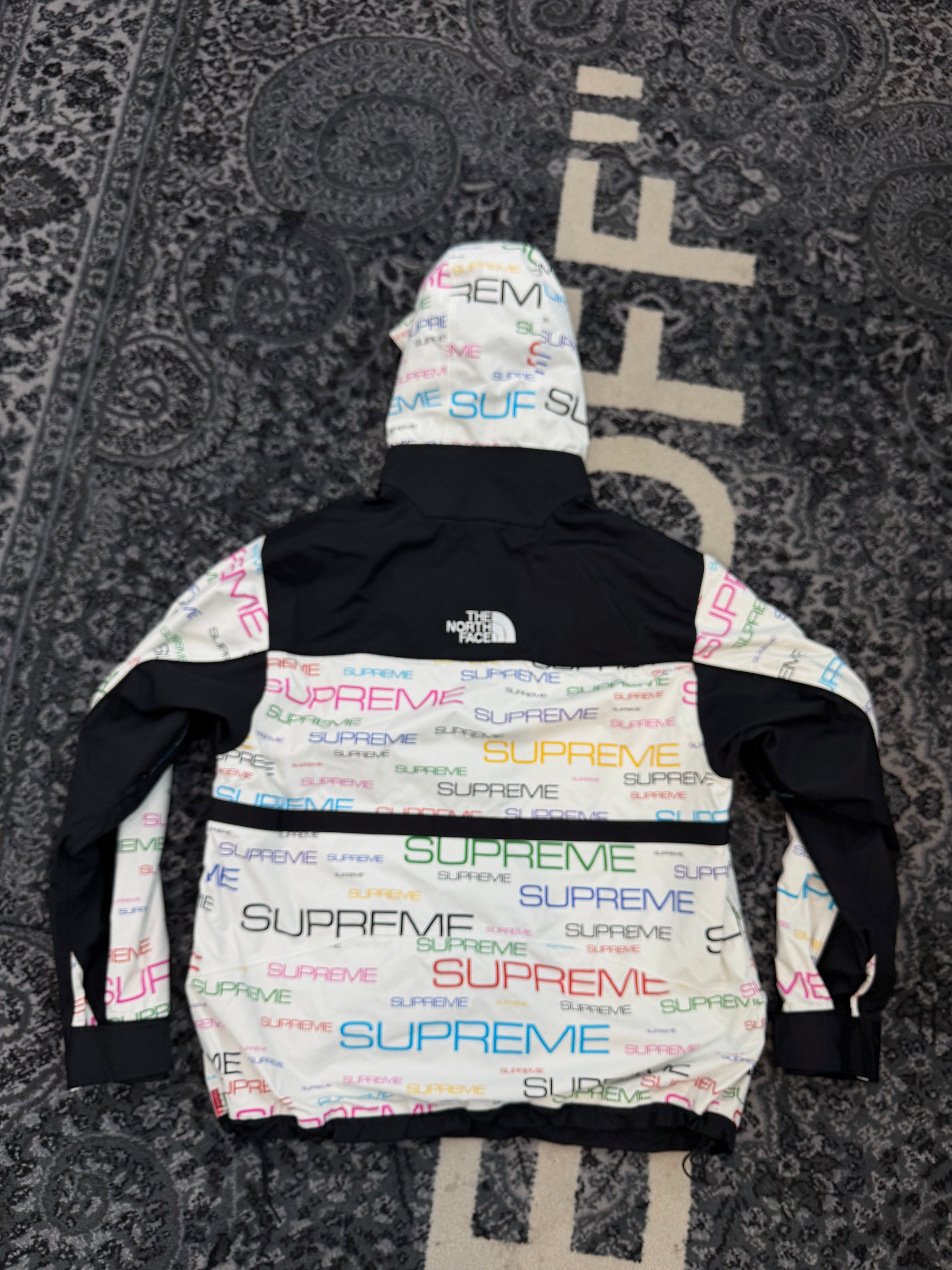 Supreme North Face Jacket Steep Tech “White Multi Color”