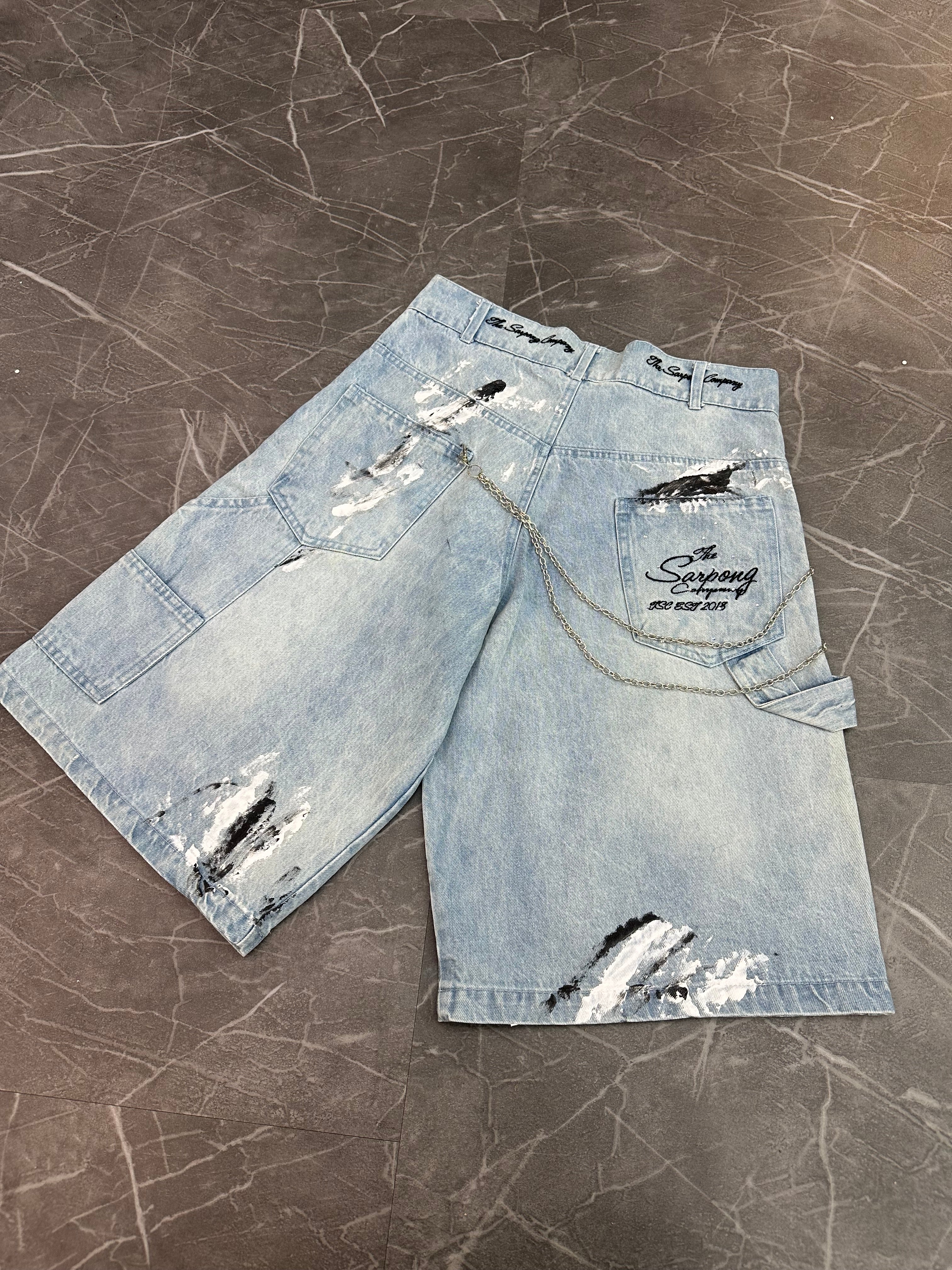 TSC Embroidered Denim Jorts (32)