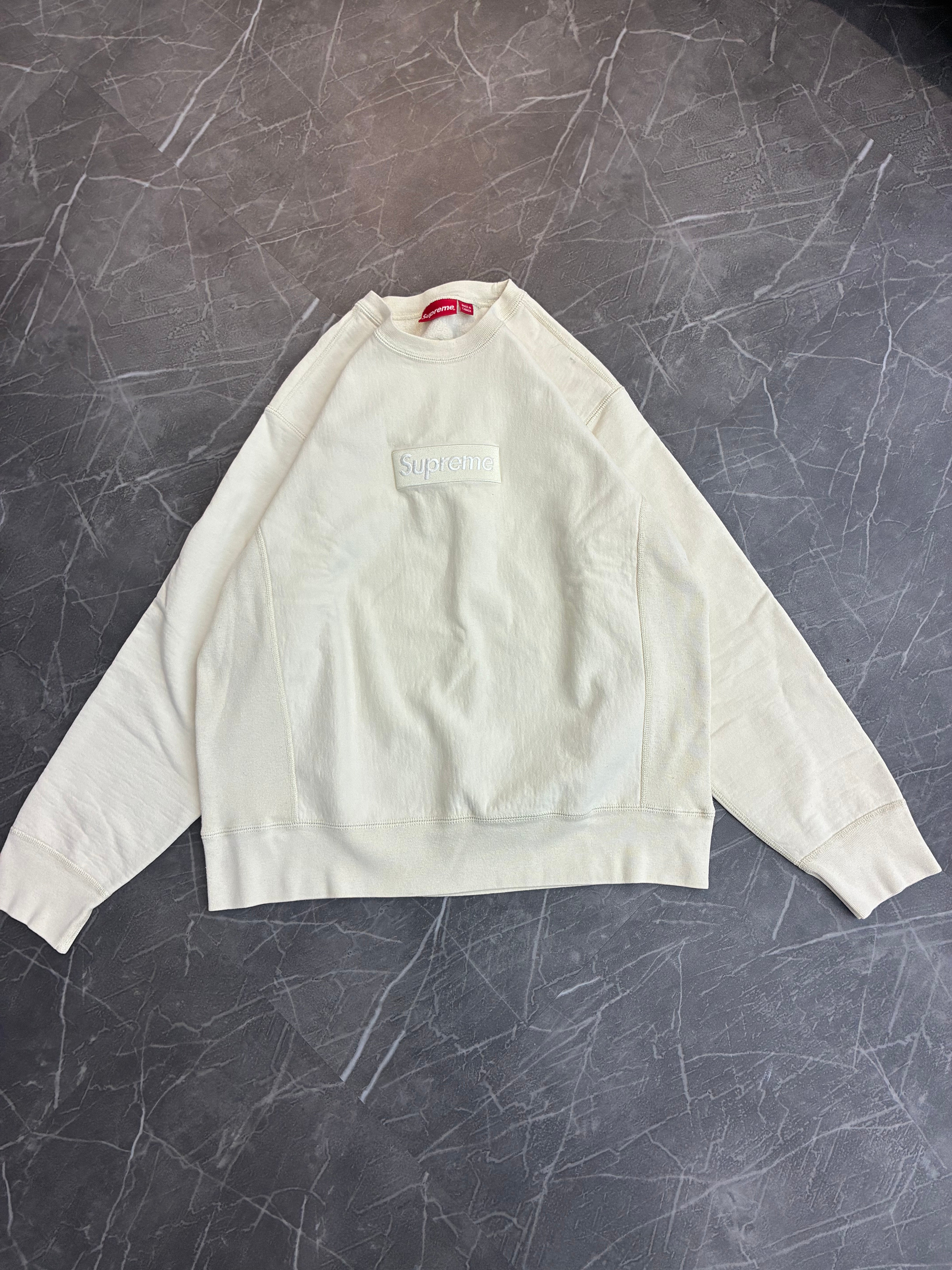 Supreme Box Logo Crewneck “Natural”