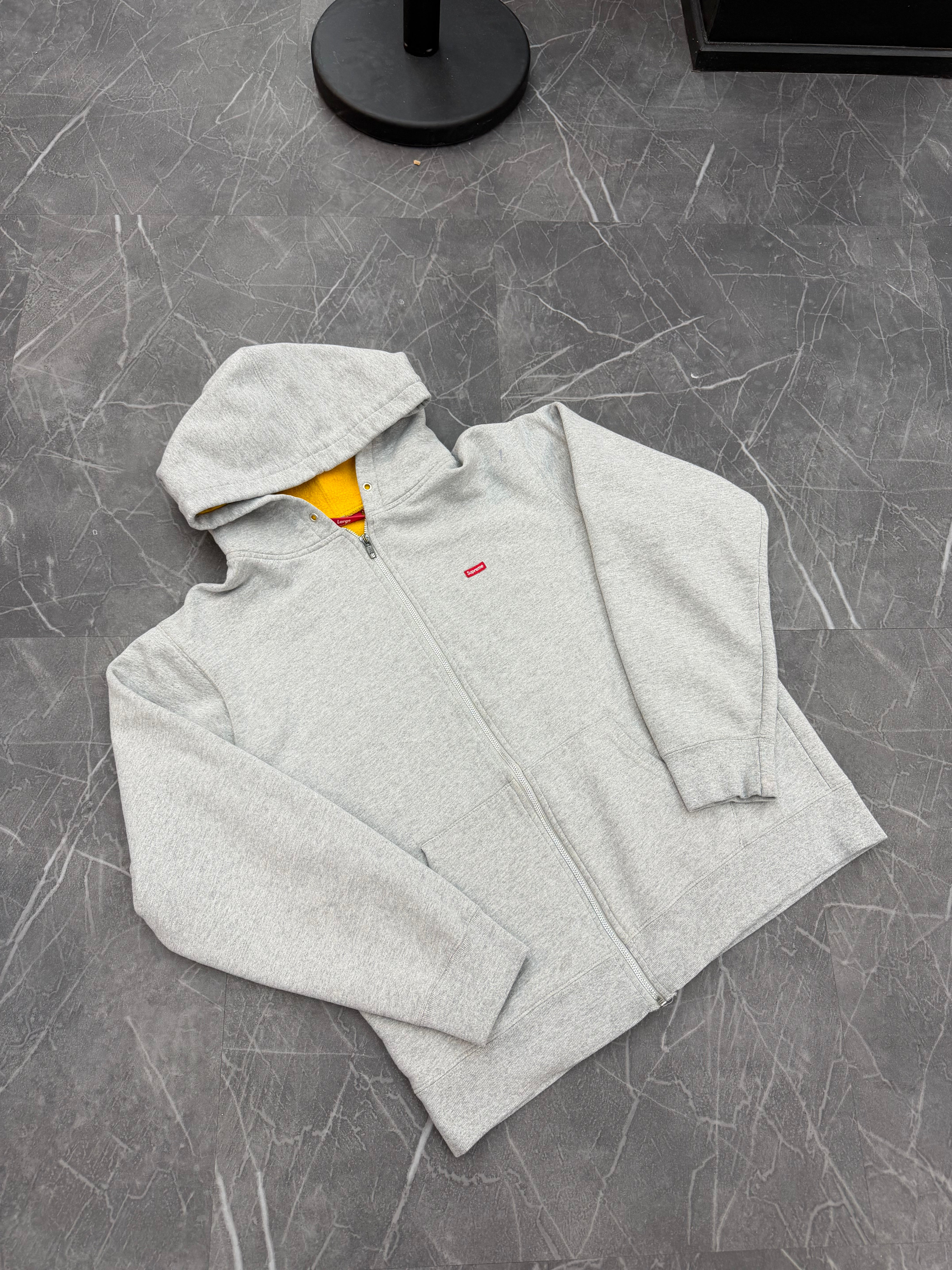 Supreme Zip-Up Mini Box Logo “Heather Grey”