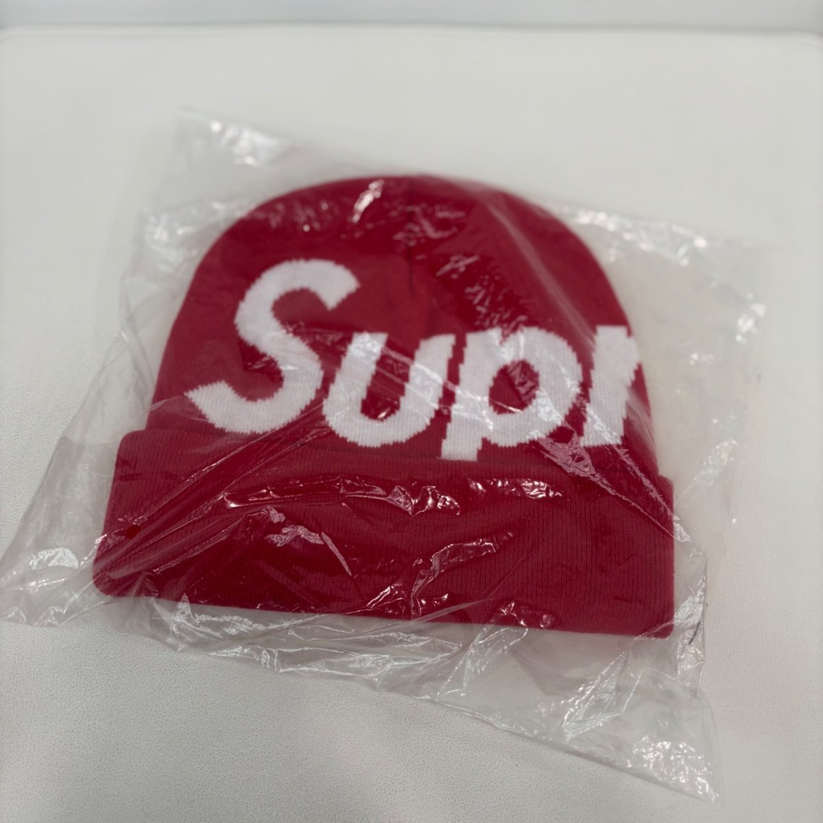 Supreme Big Logo Beanie (FW25) Red