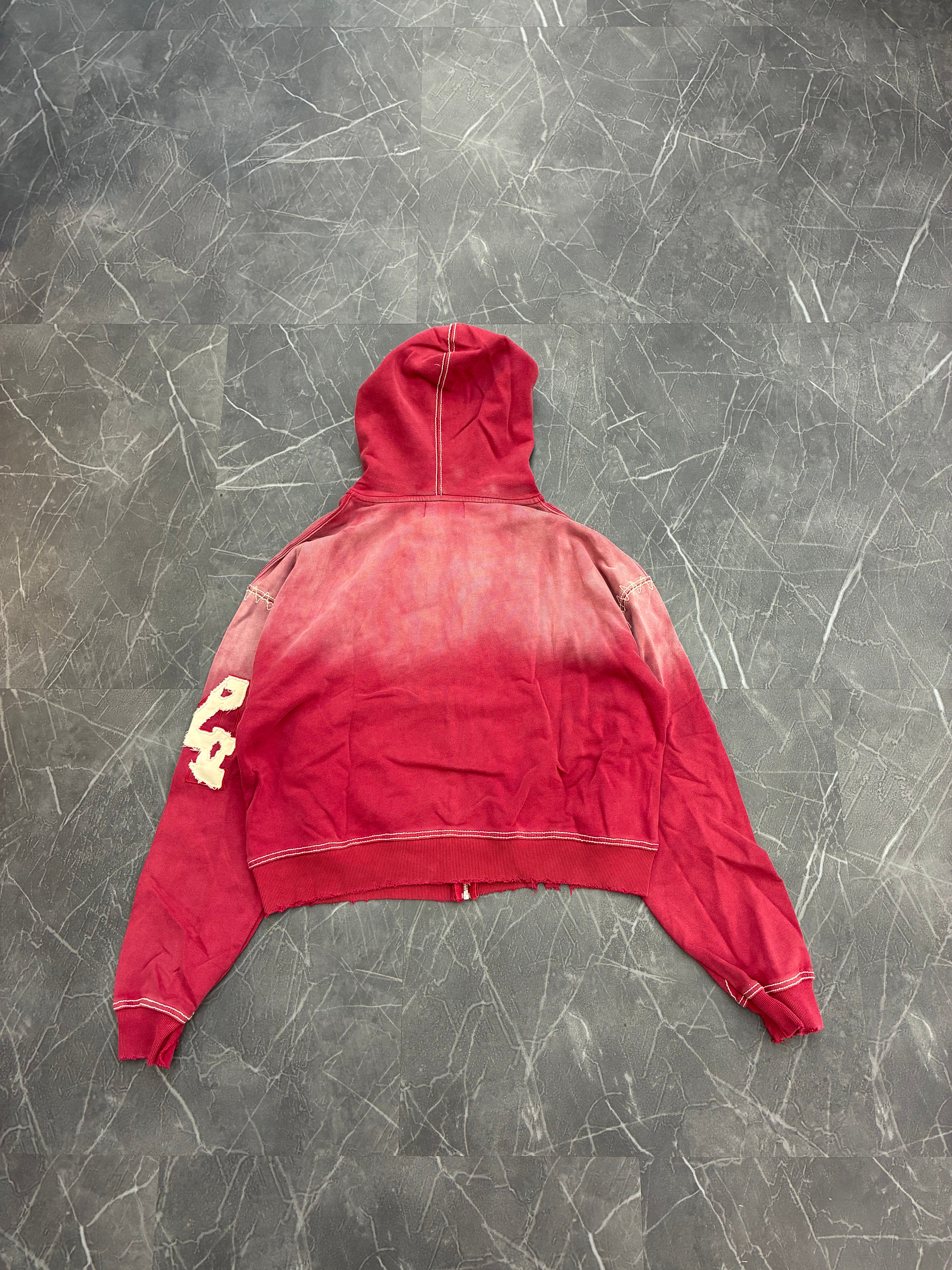 Vale Forever Religion Zip Up “Burn Red”