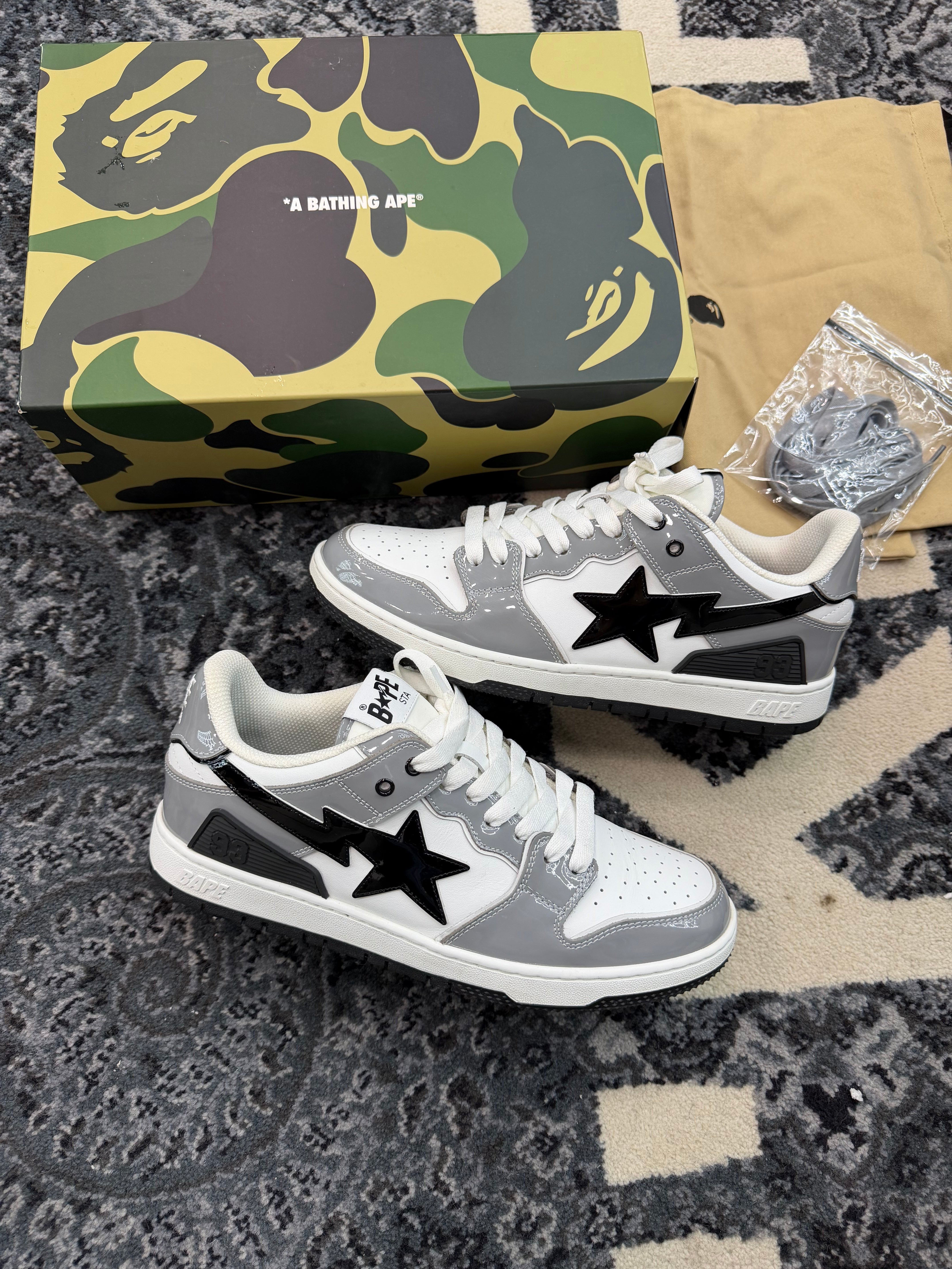 Bapesta Low 93 “Grey Black”
