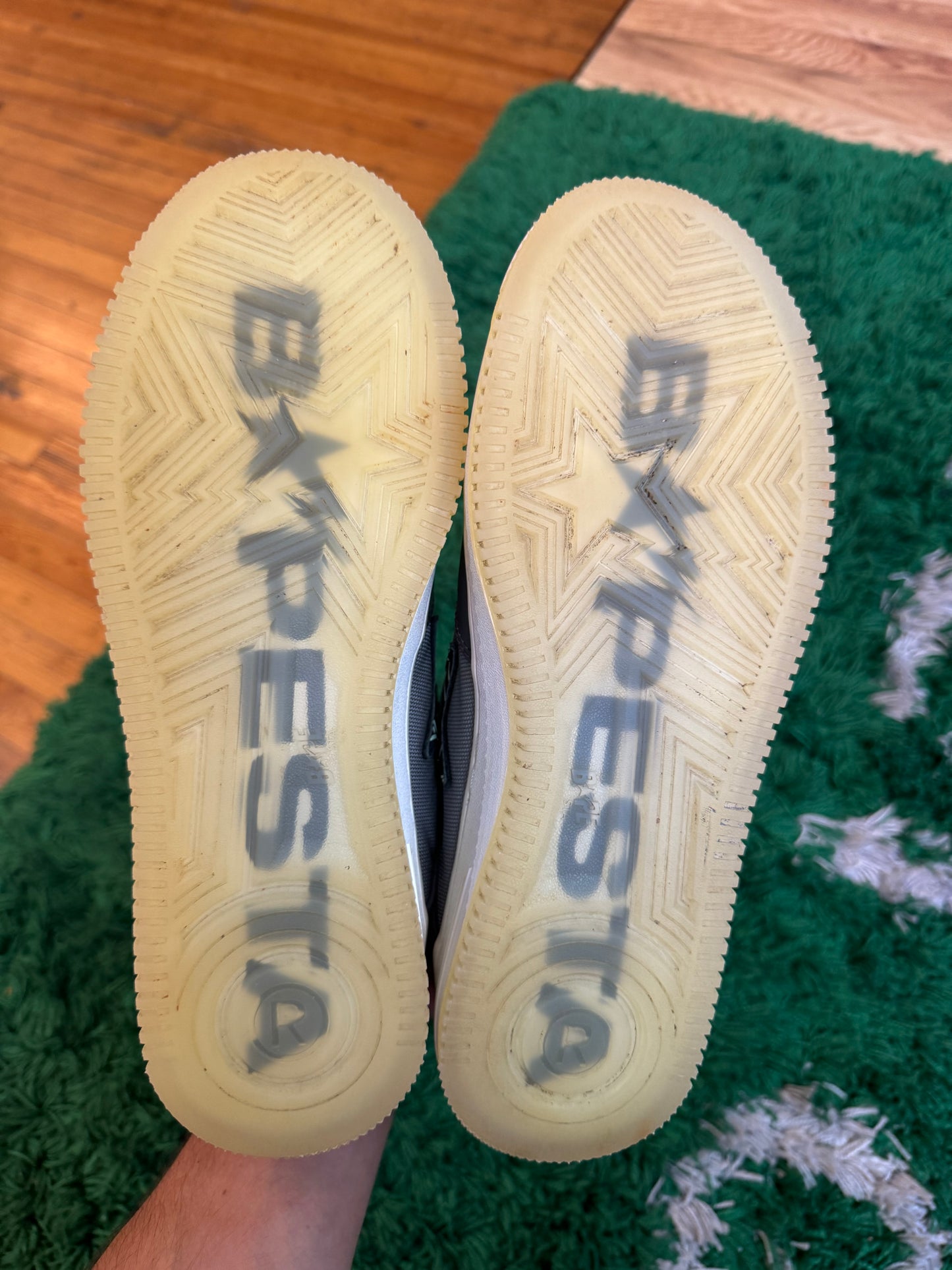 Bapesta Shoes “Grey Green”